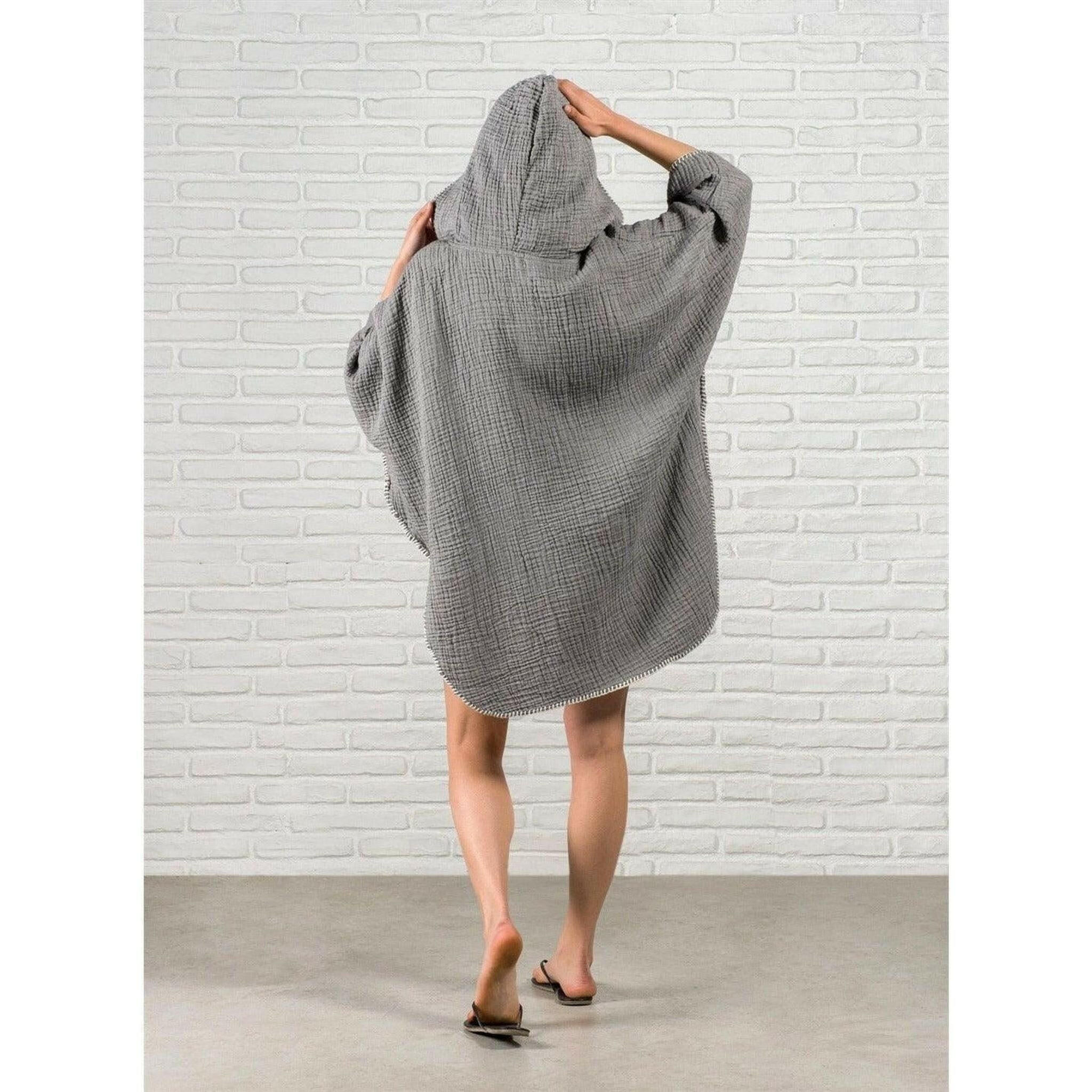 Organic Cotton Boho Surf Poncho.