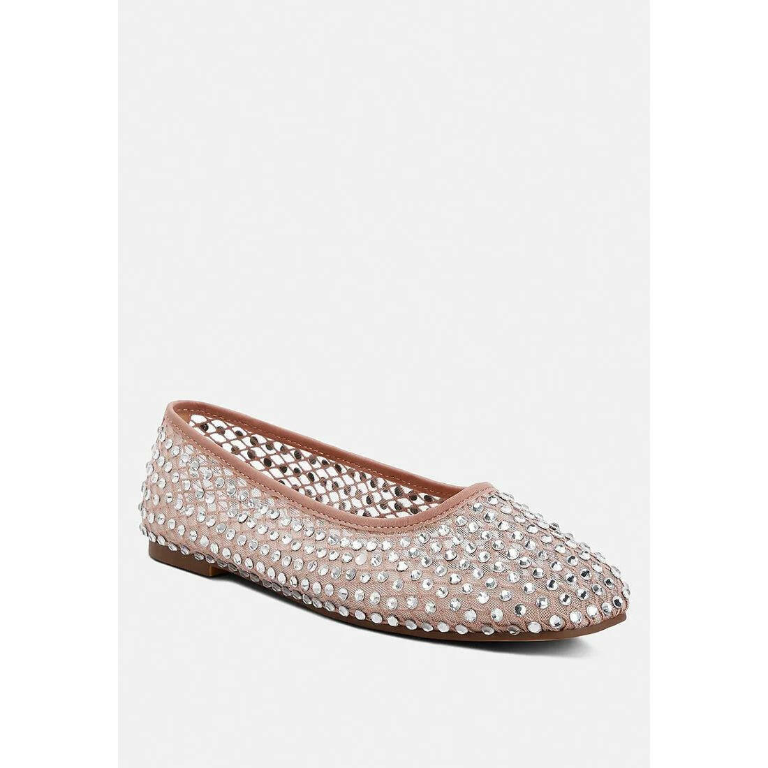 Orson Naked Rhinestone Ballerinas.