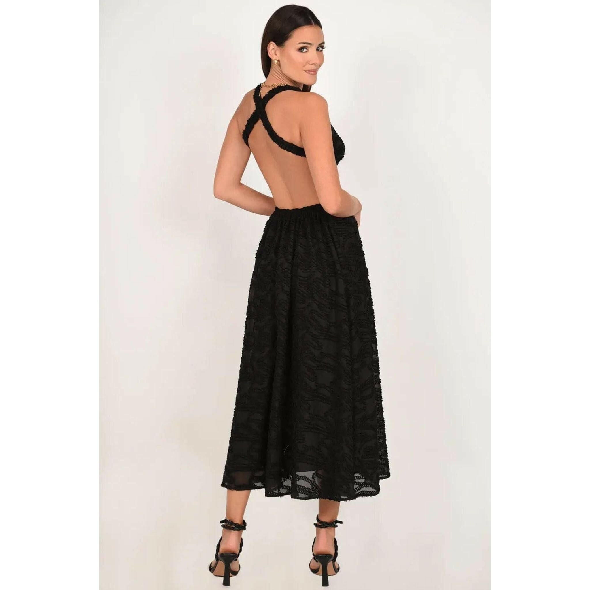 Out of Your Reach Maxi Backless Dress.