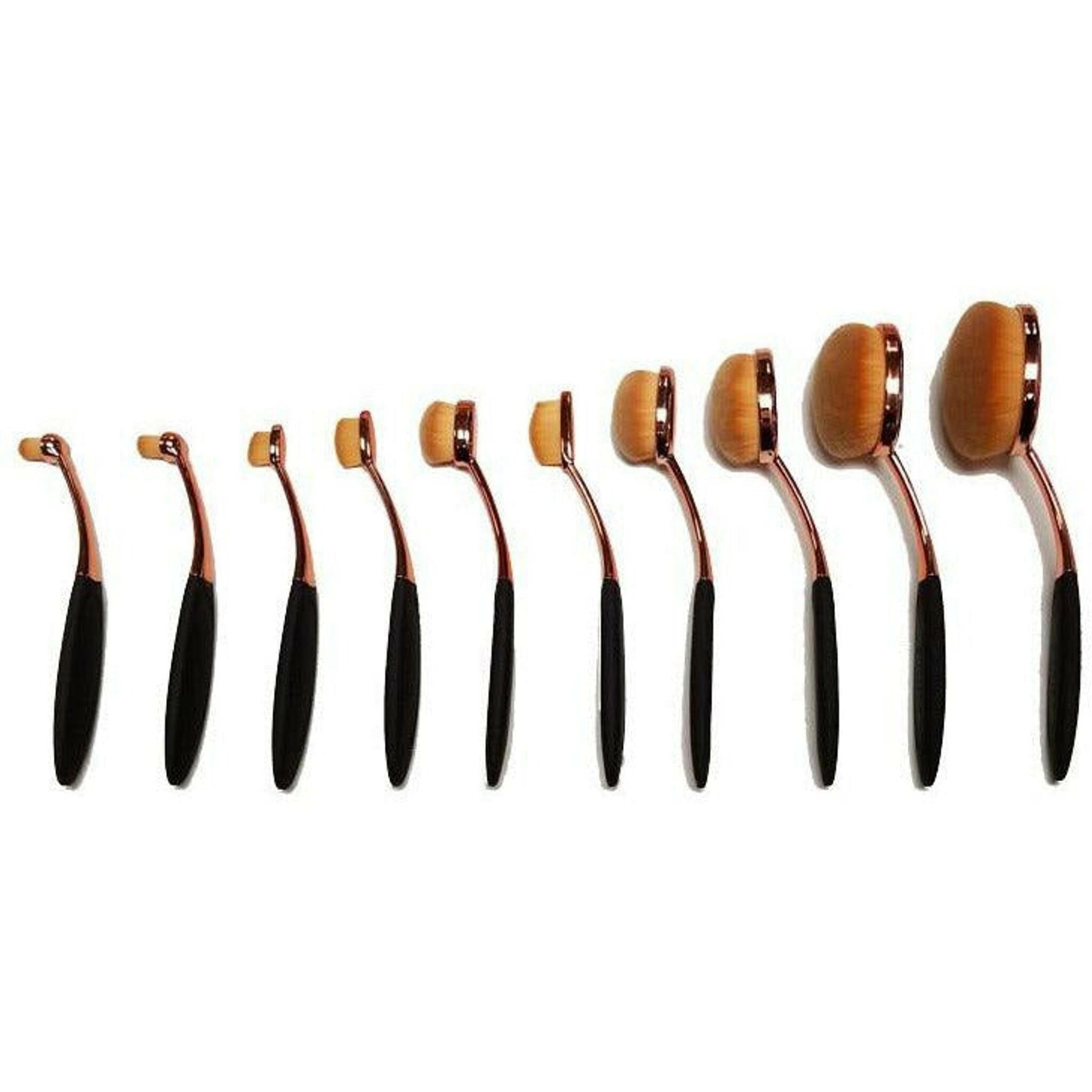 Oval Makeup Brush Set.