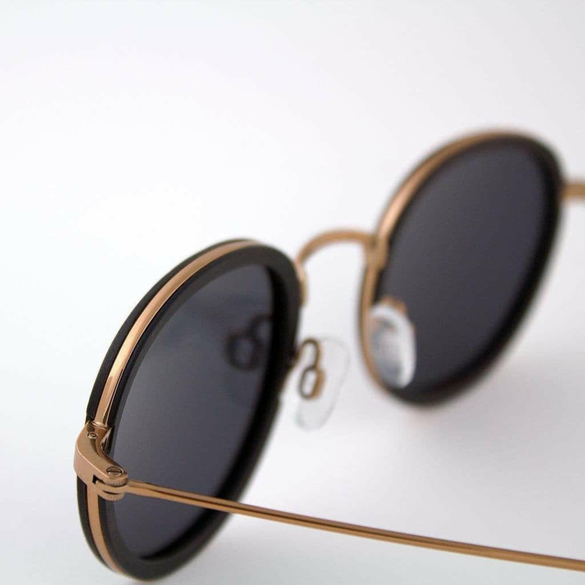 Pasco - Featherlight Titanium & Wood Sunglasses.