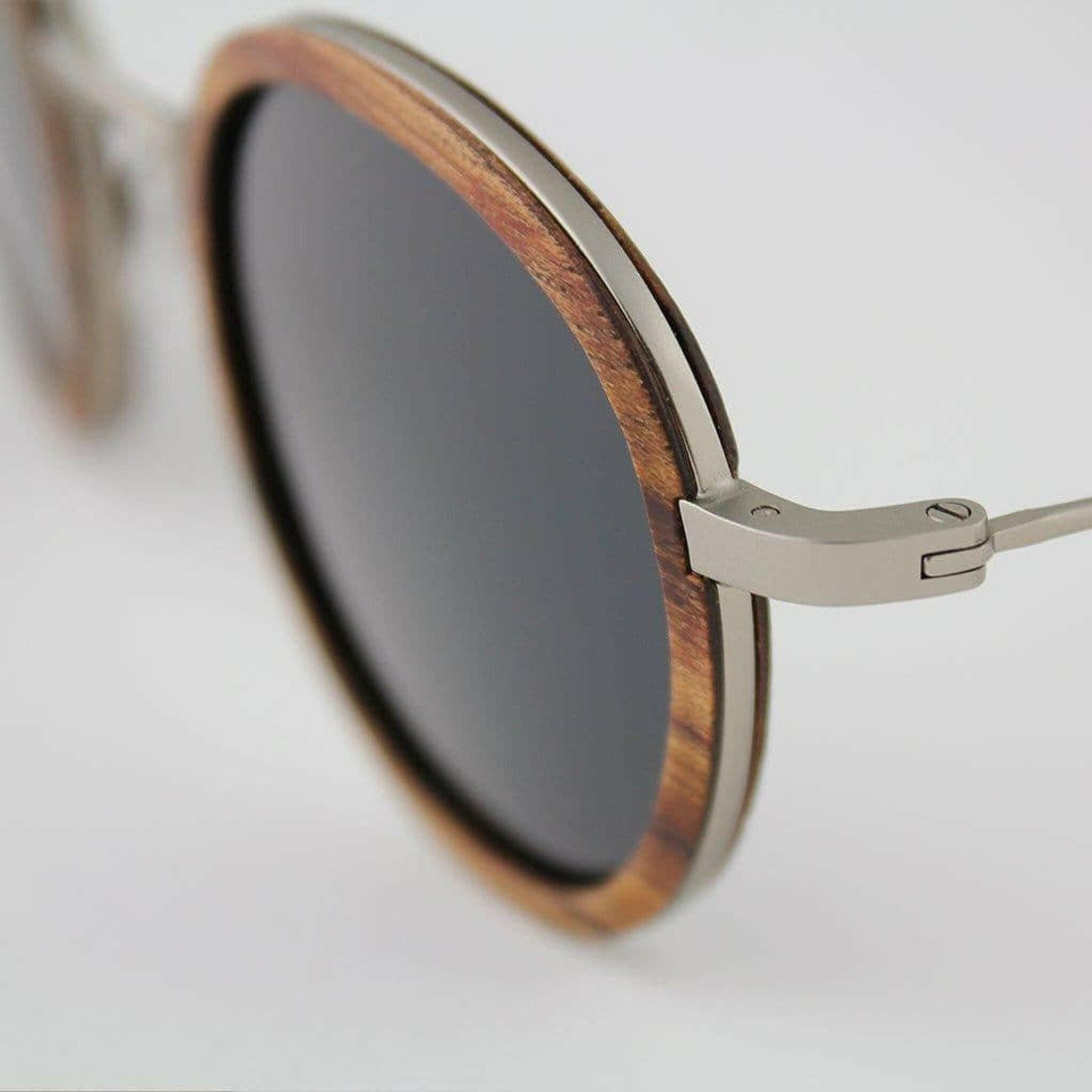 Pasco - Featherlight Titanium & Wood Sunglasses.