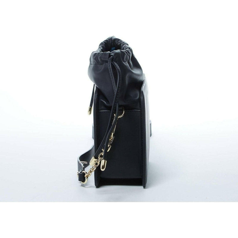 Patricia Leather Purse Drawstring in Black