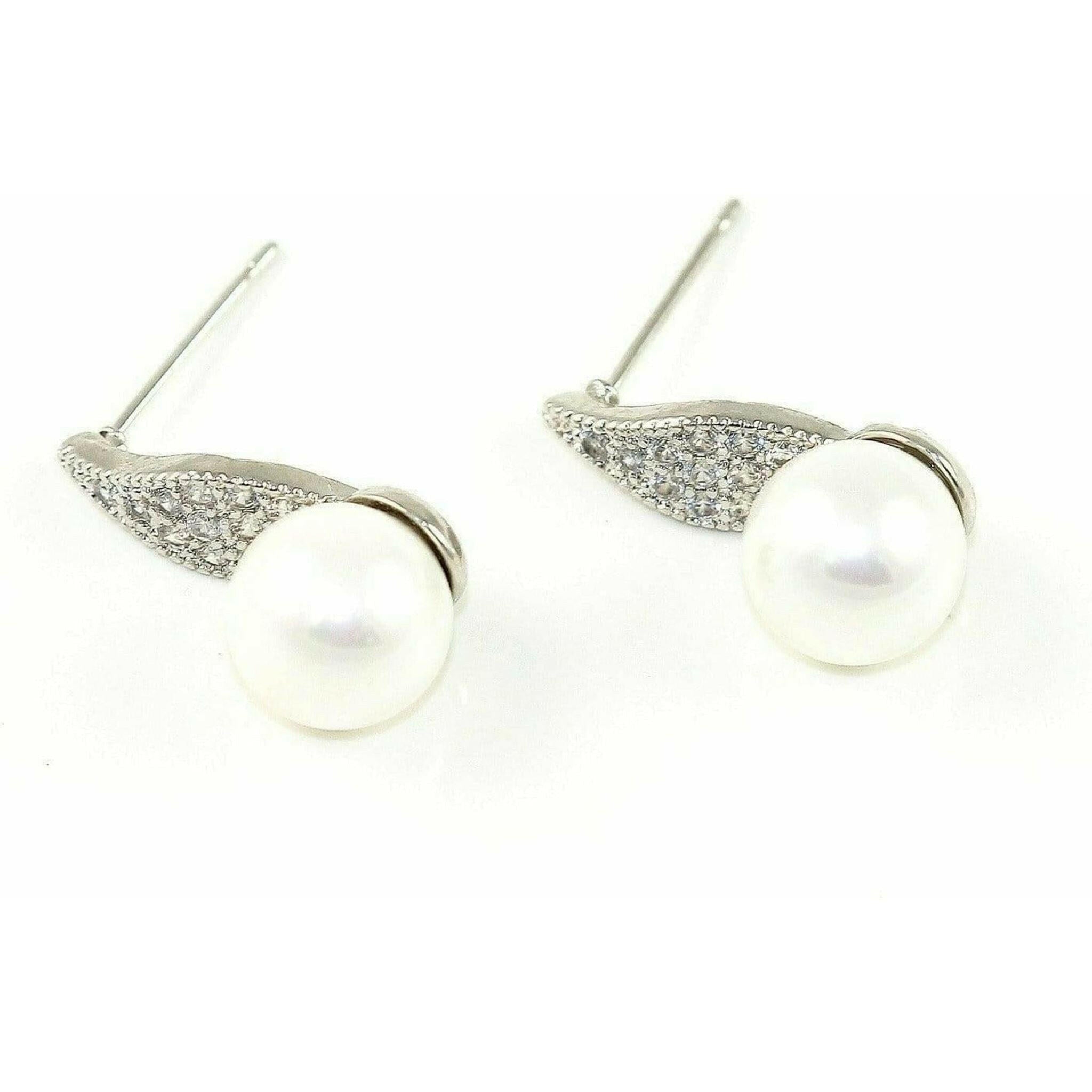 Pearl Petal Earrings.