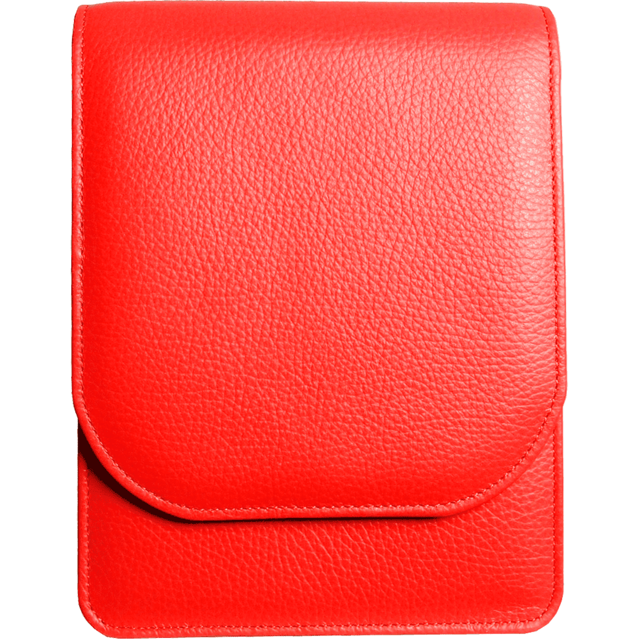 Pebbled Calf Leather Mini Bag Coral.