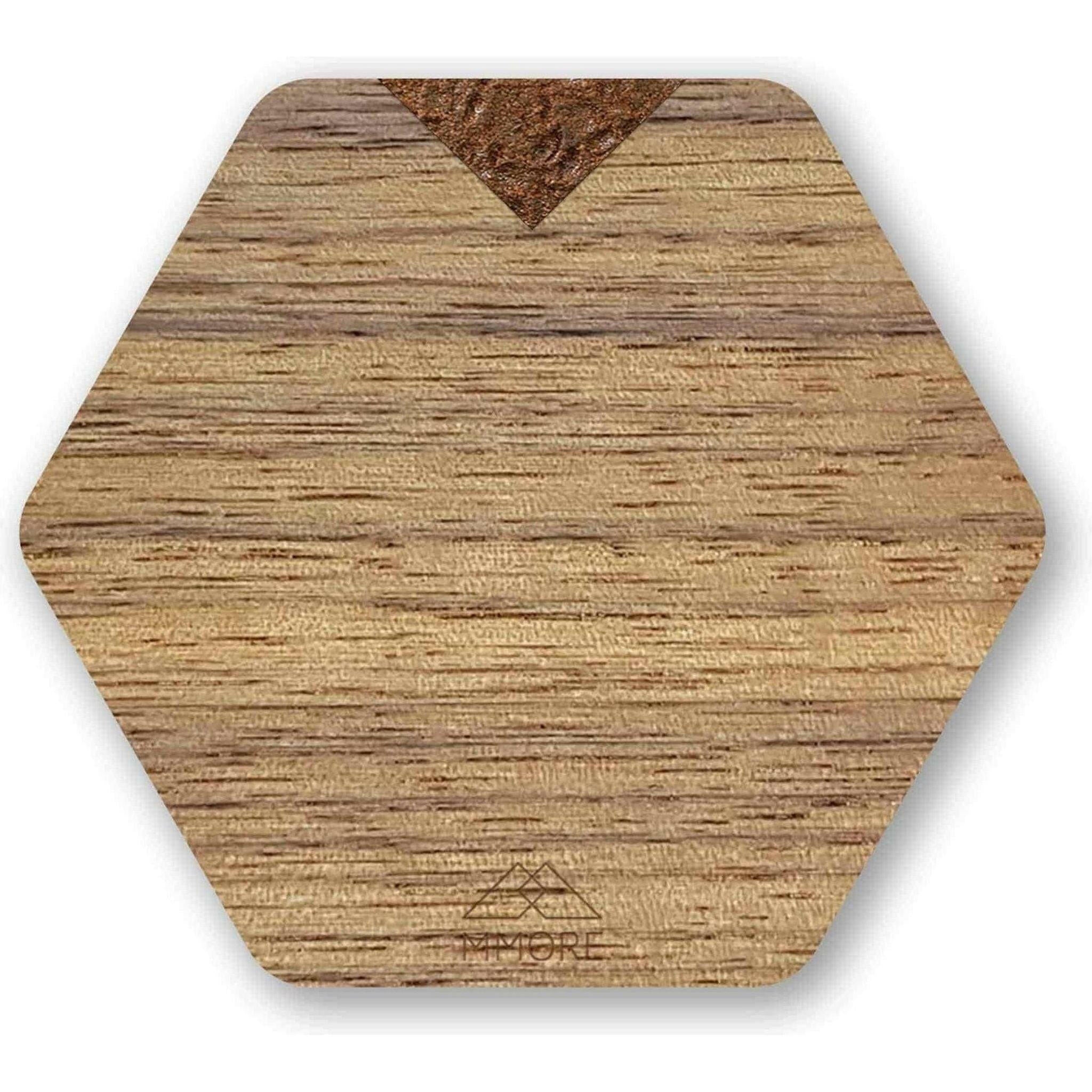 PERSONALIZED American Walnut Coasters Set.