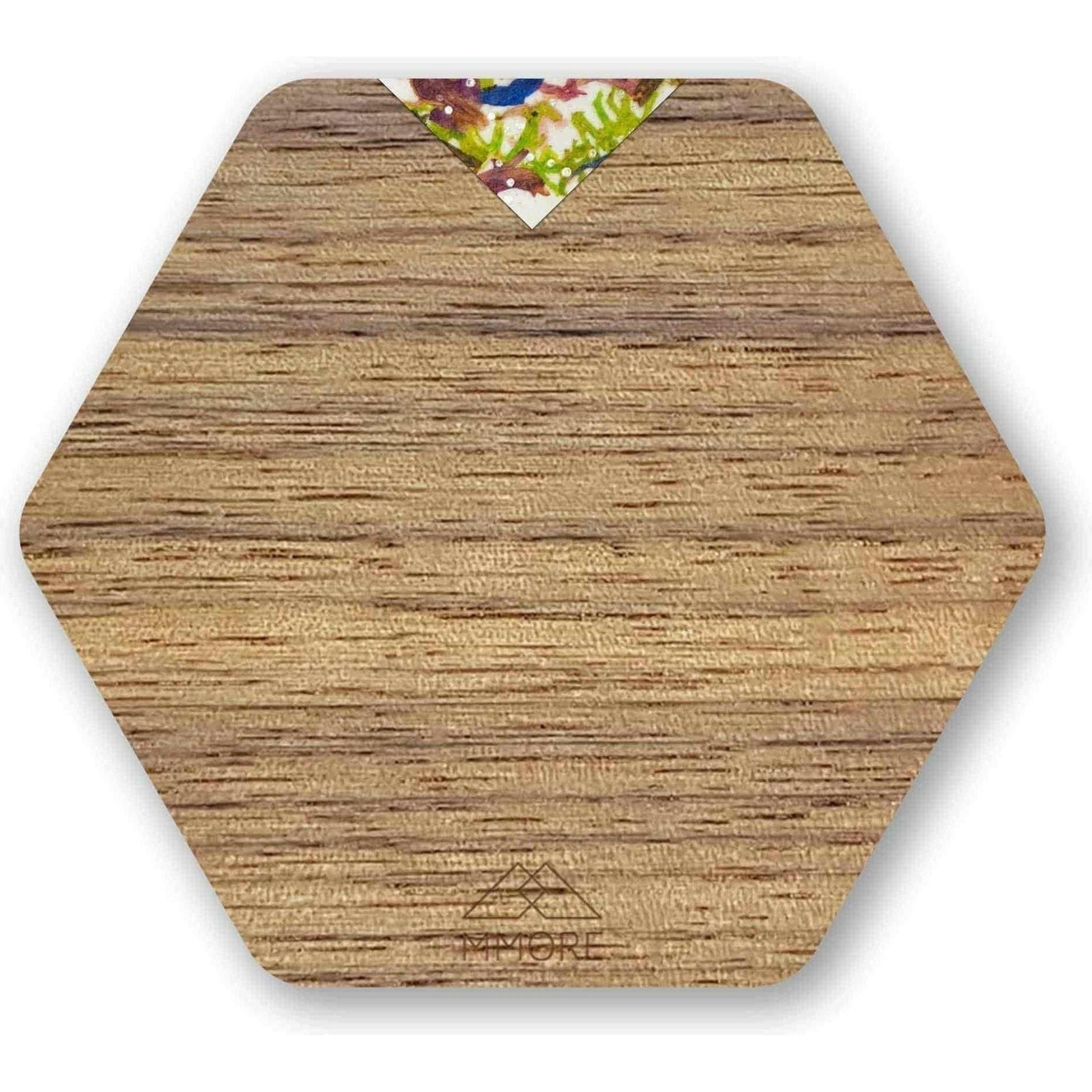 PERSONALIZED American Walnut Coasters Set.