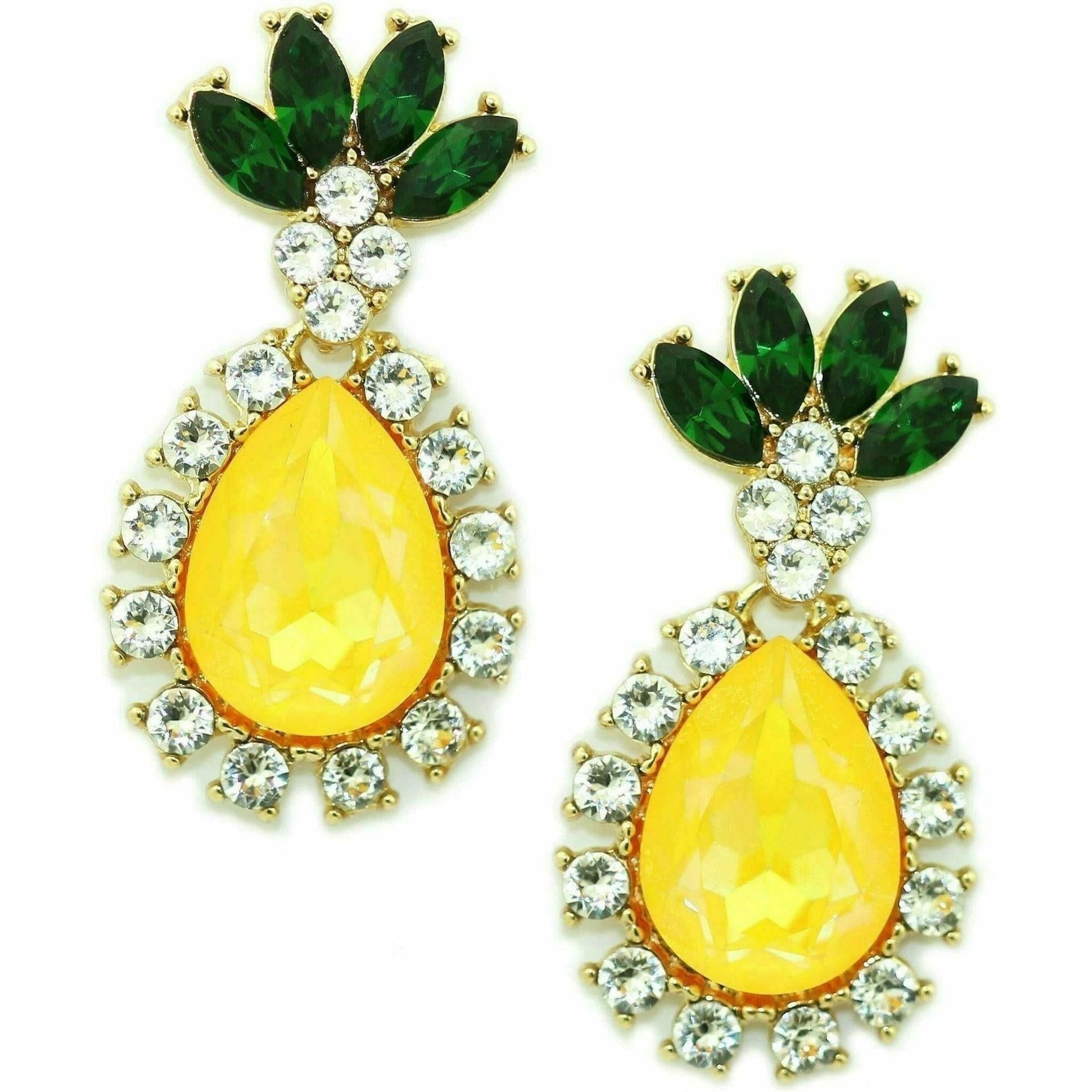 Pineapple Drop Earrings.