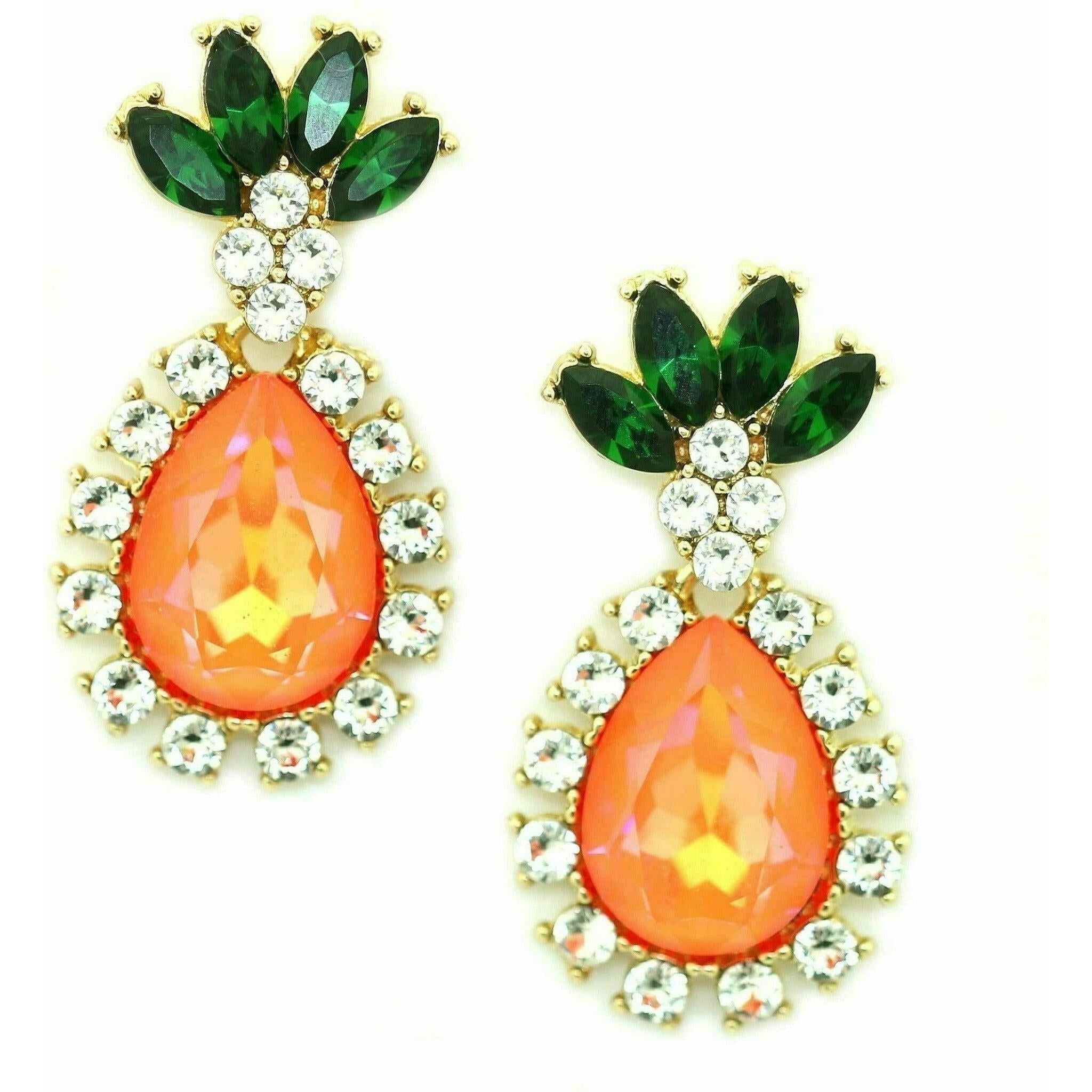 Pineapple Drop Earrings.