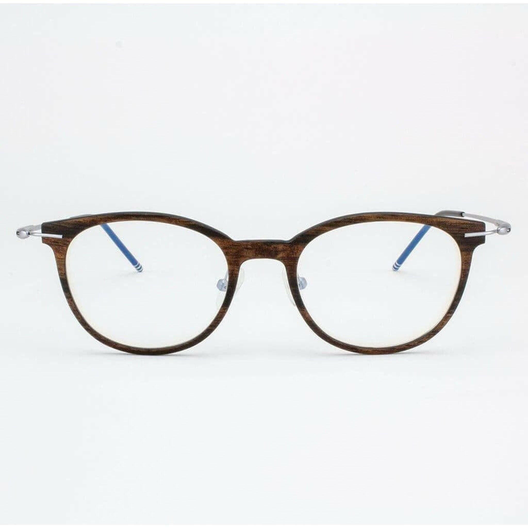 Pinellas - Featherlight Titanium & Wood Eyeglasses.