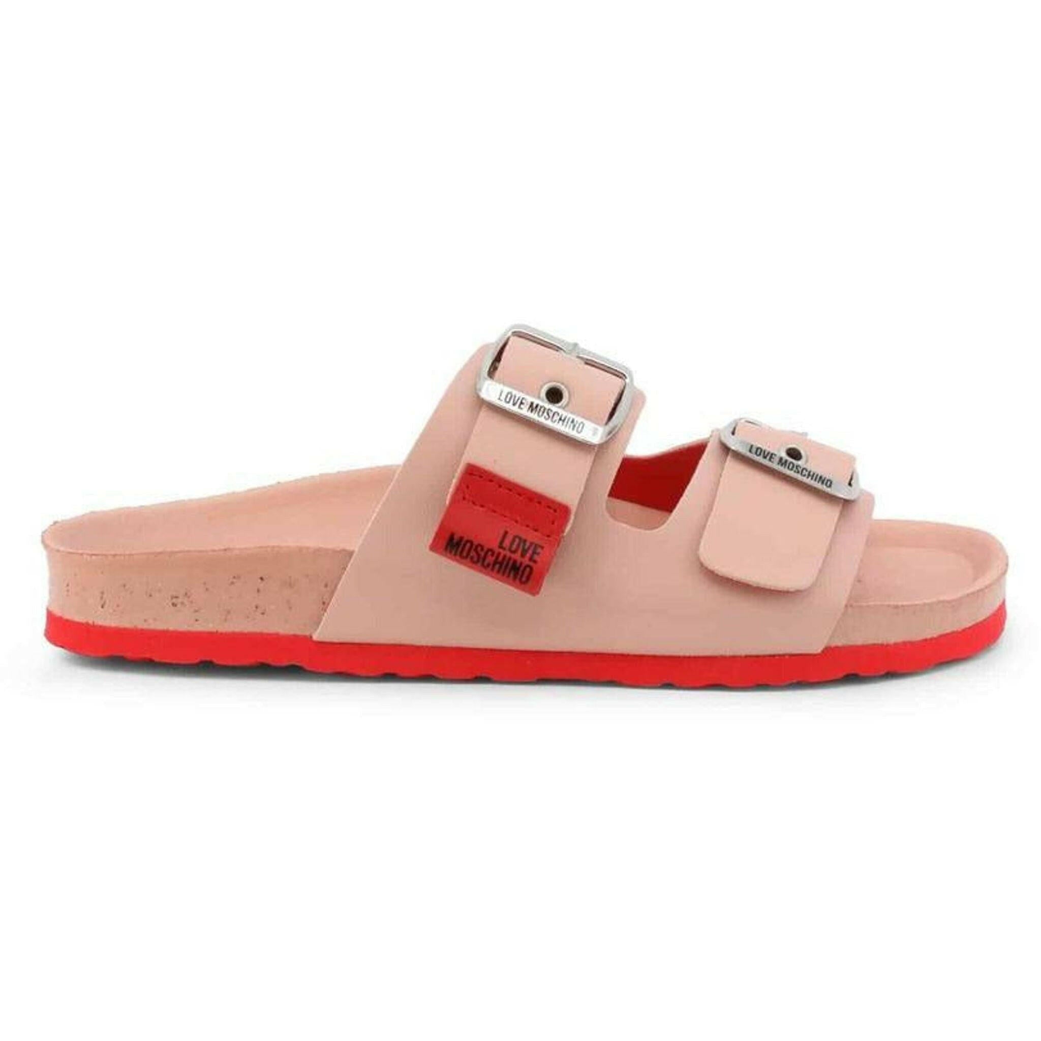 Pink Slide Sandals.