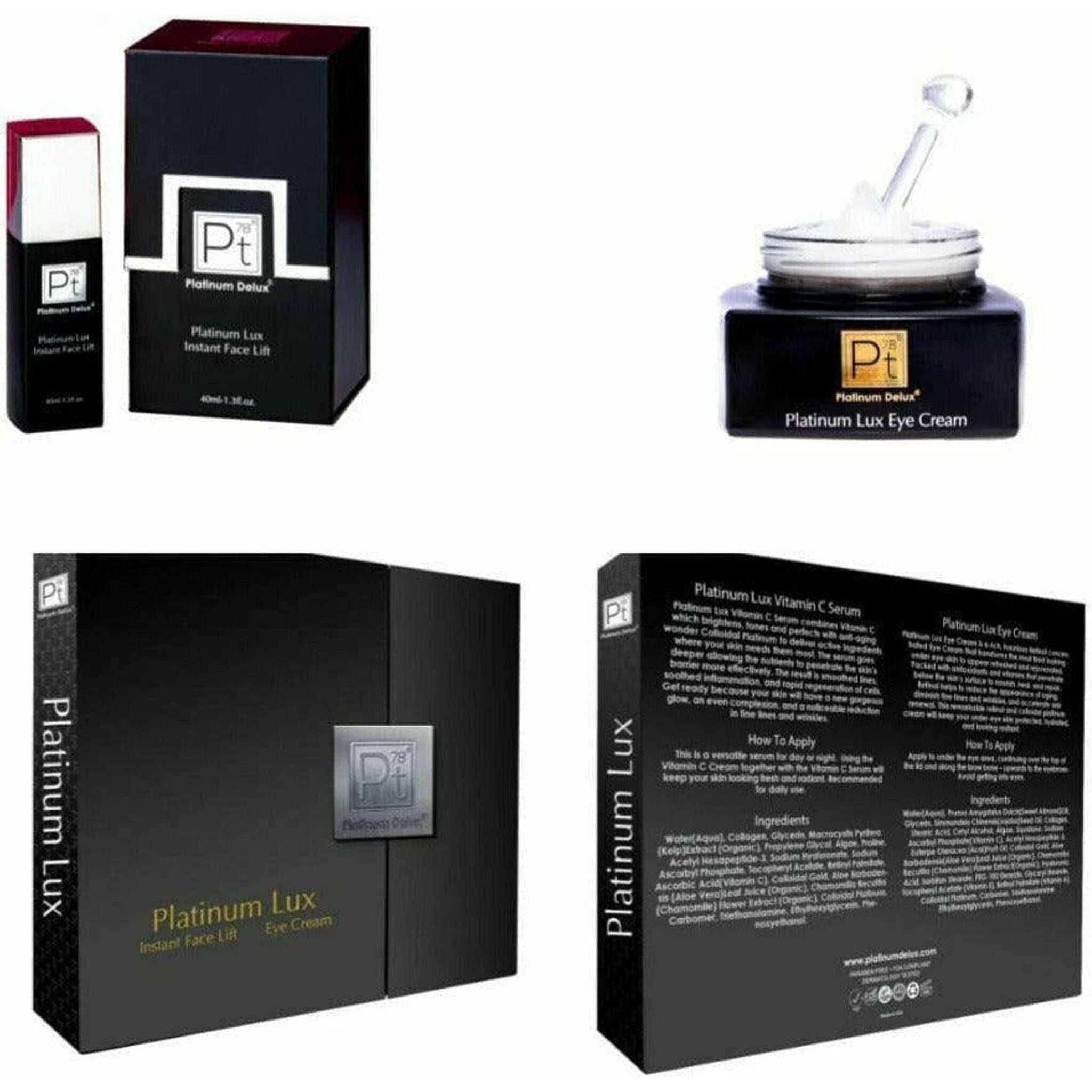 Platinum Lux Instant Face Lift Set.