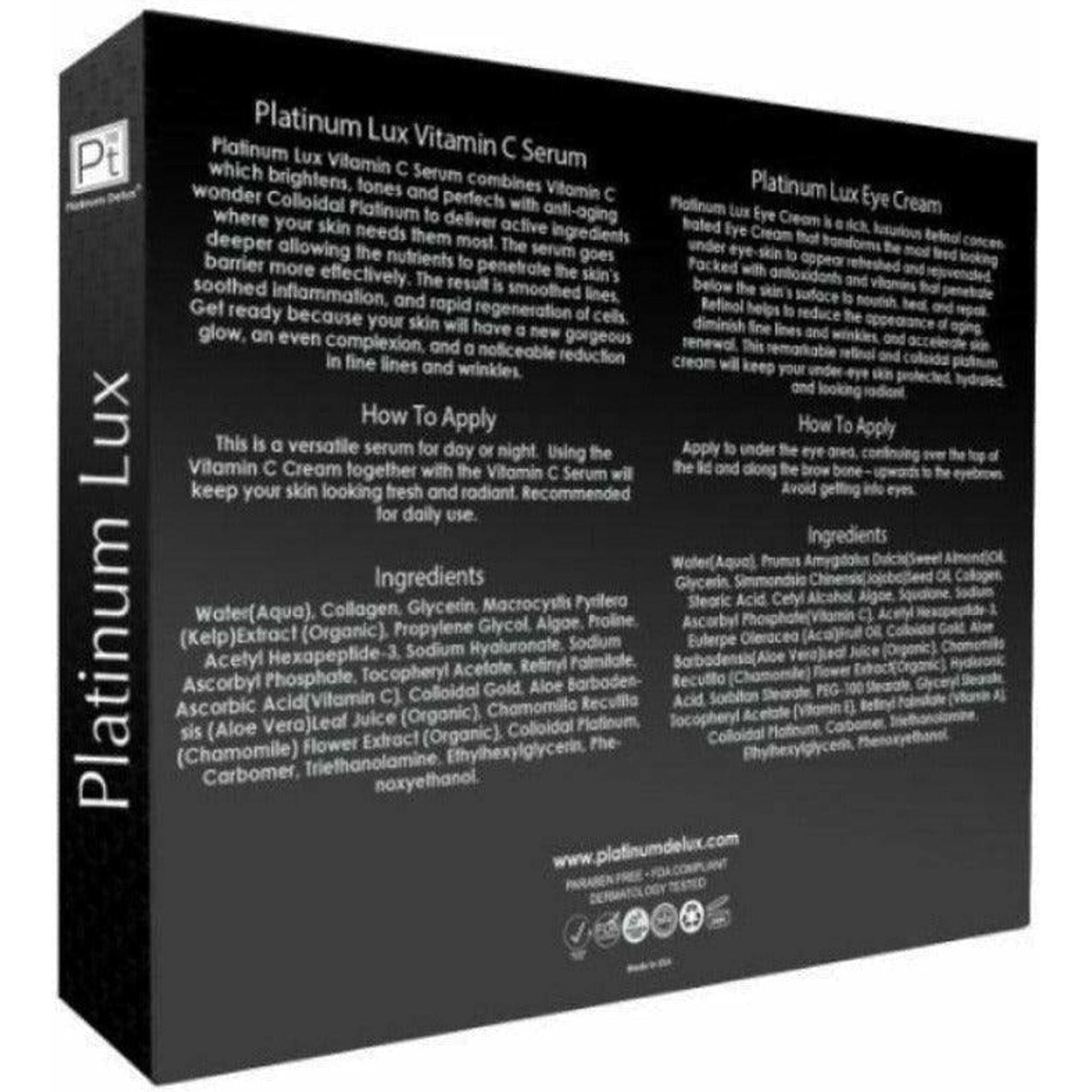 Platinum Lux Instant Face Lift Set.