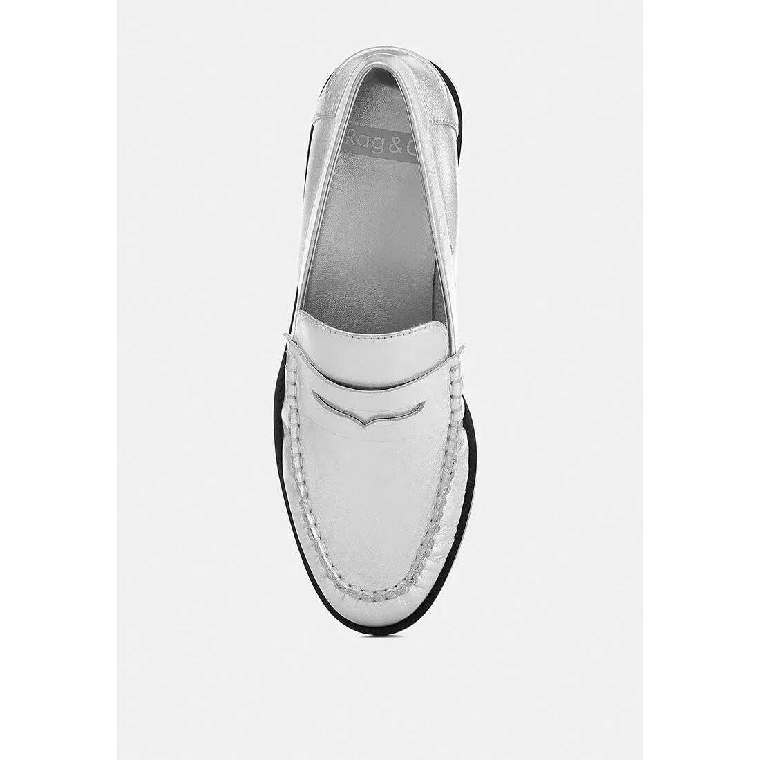 Plavia Genuine Leather Loafers.