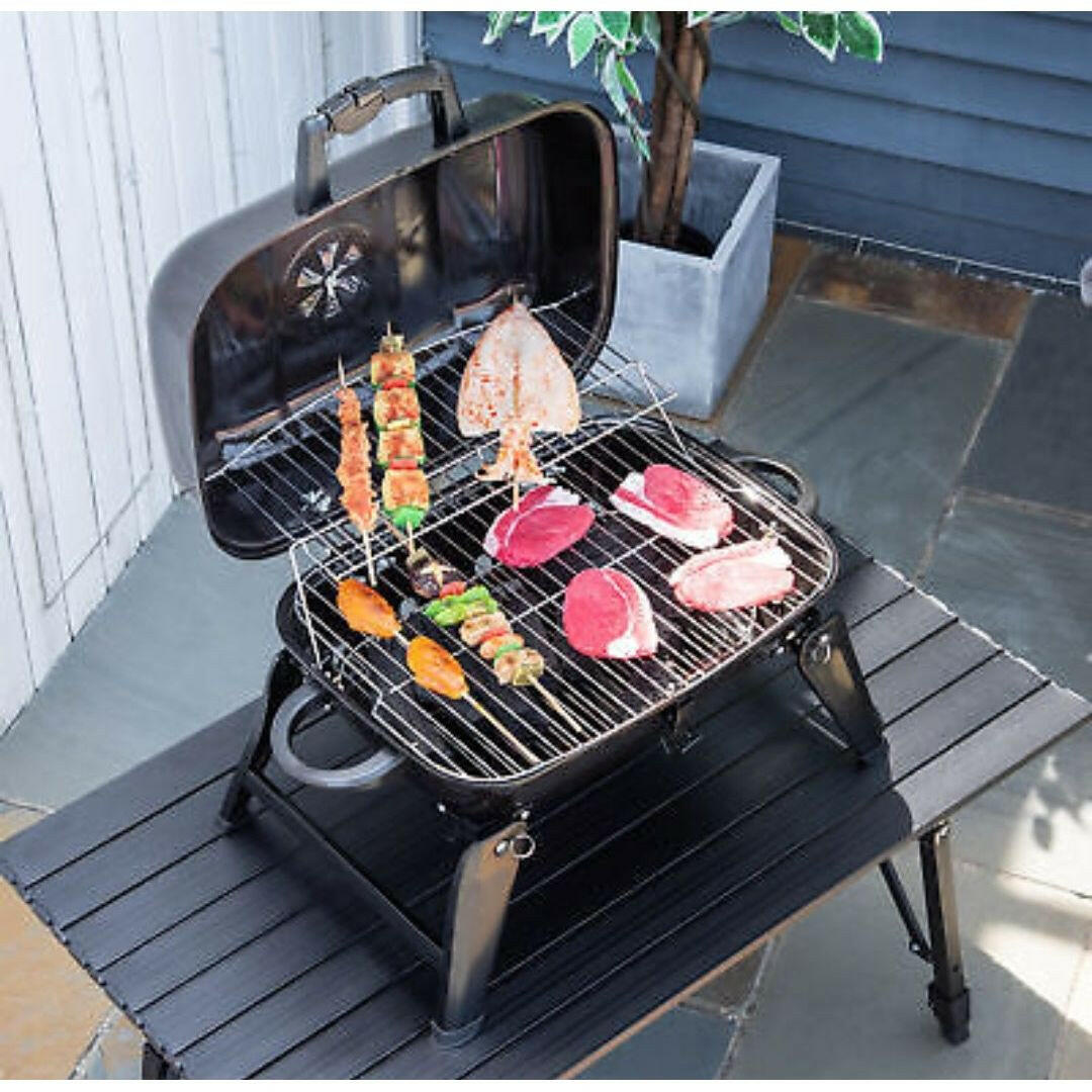 Portable Tabletop BBQ Charcoal Grill.