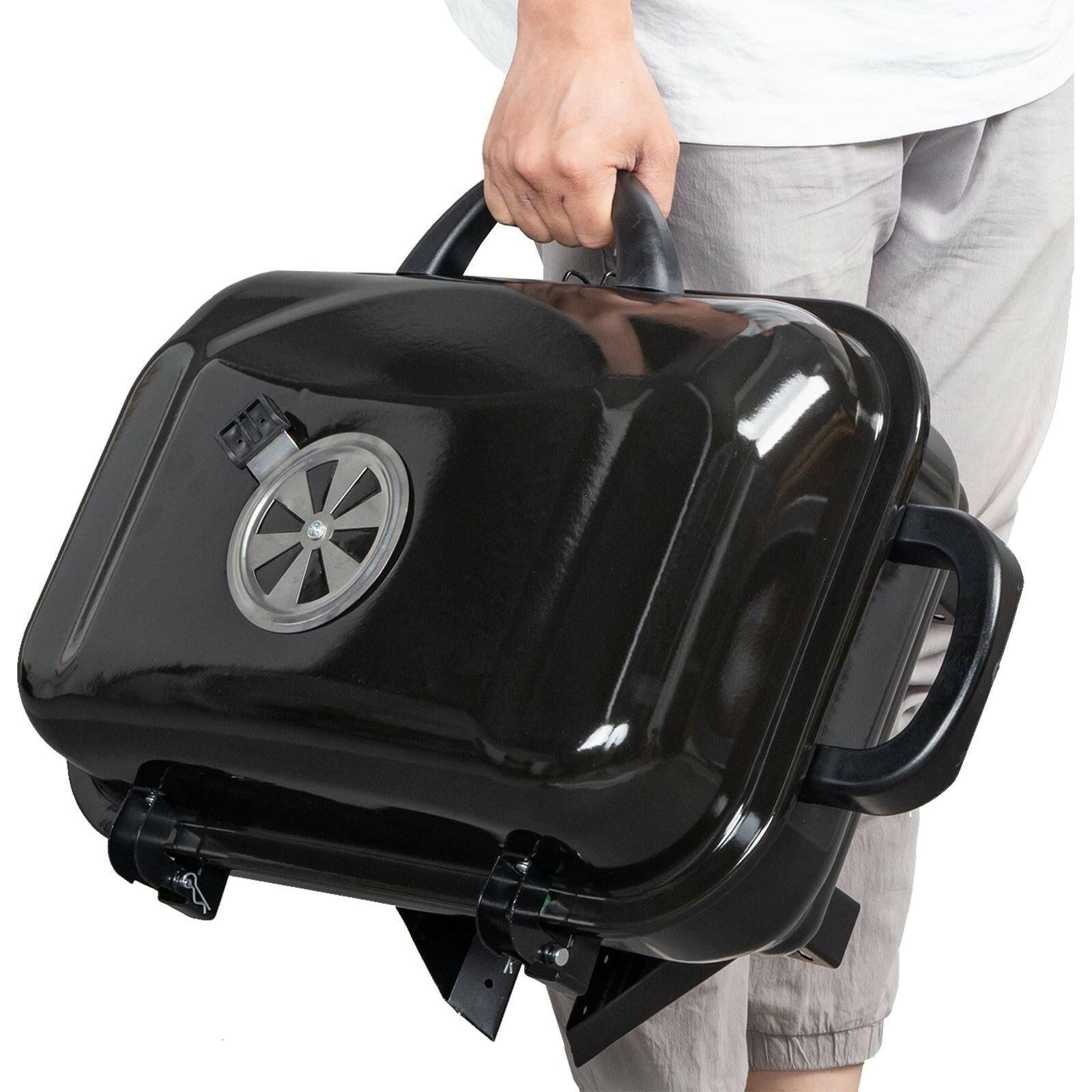 Portable Tabletop BBQ Charcoal Grill.