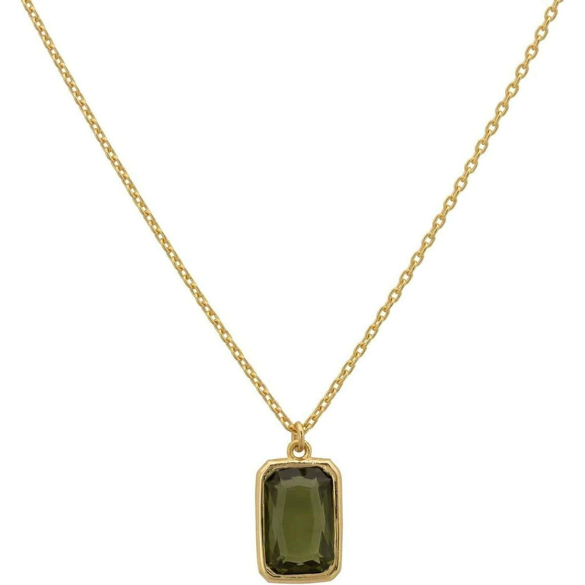 Portofino Necklace Gold Peridot.