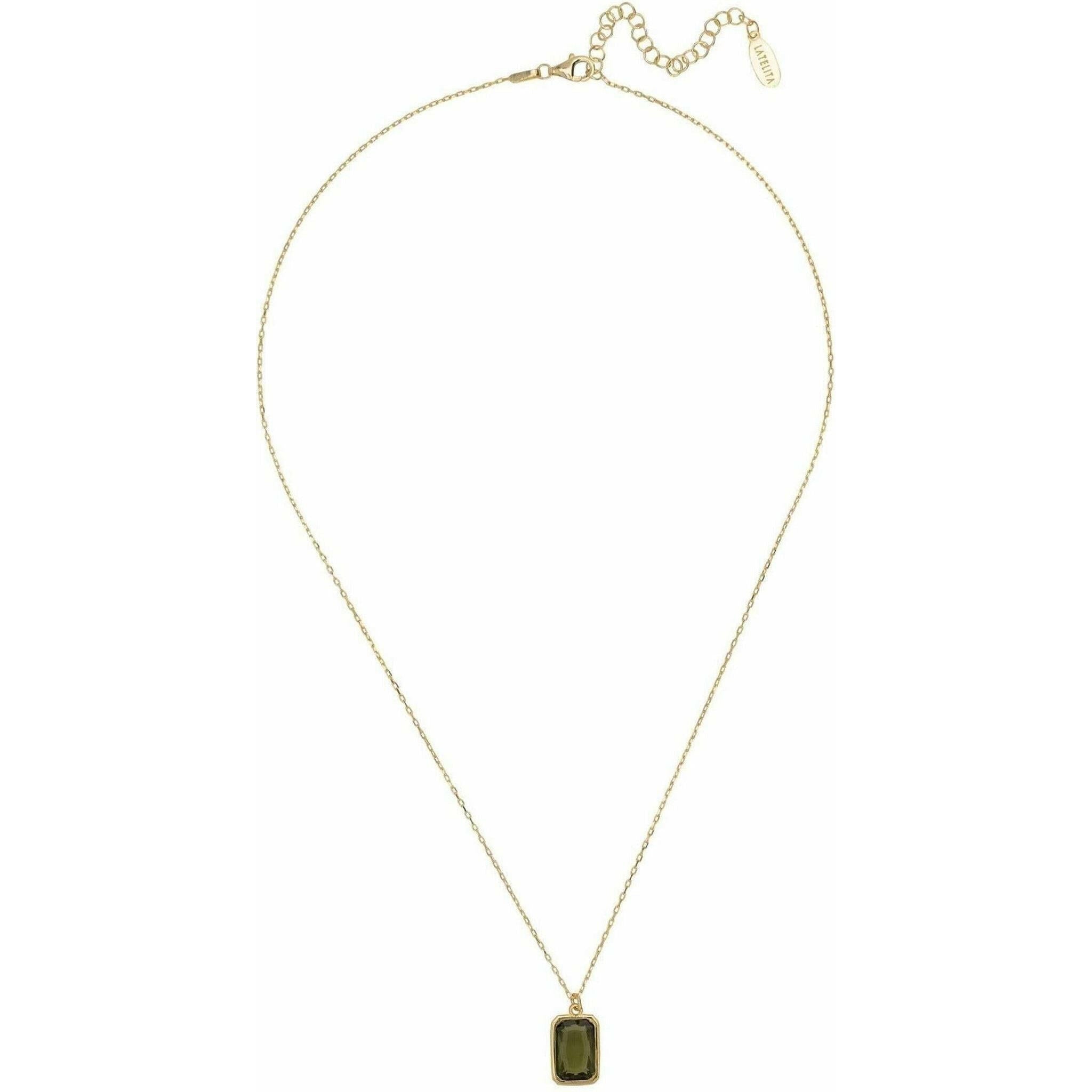 Portofino Necklace Gold Peridot.