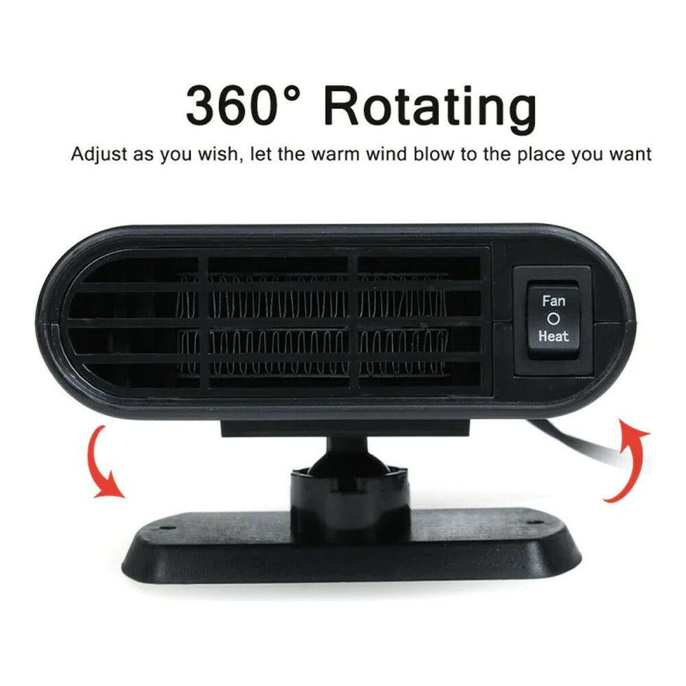 Powerful Car Heater and Fan Defroster 500W.