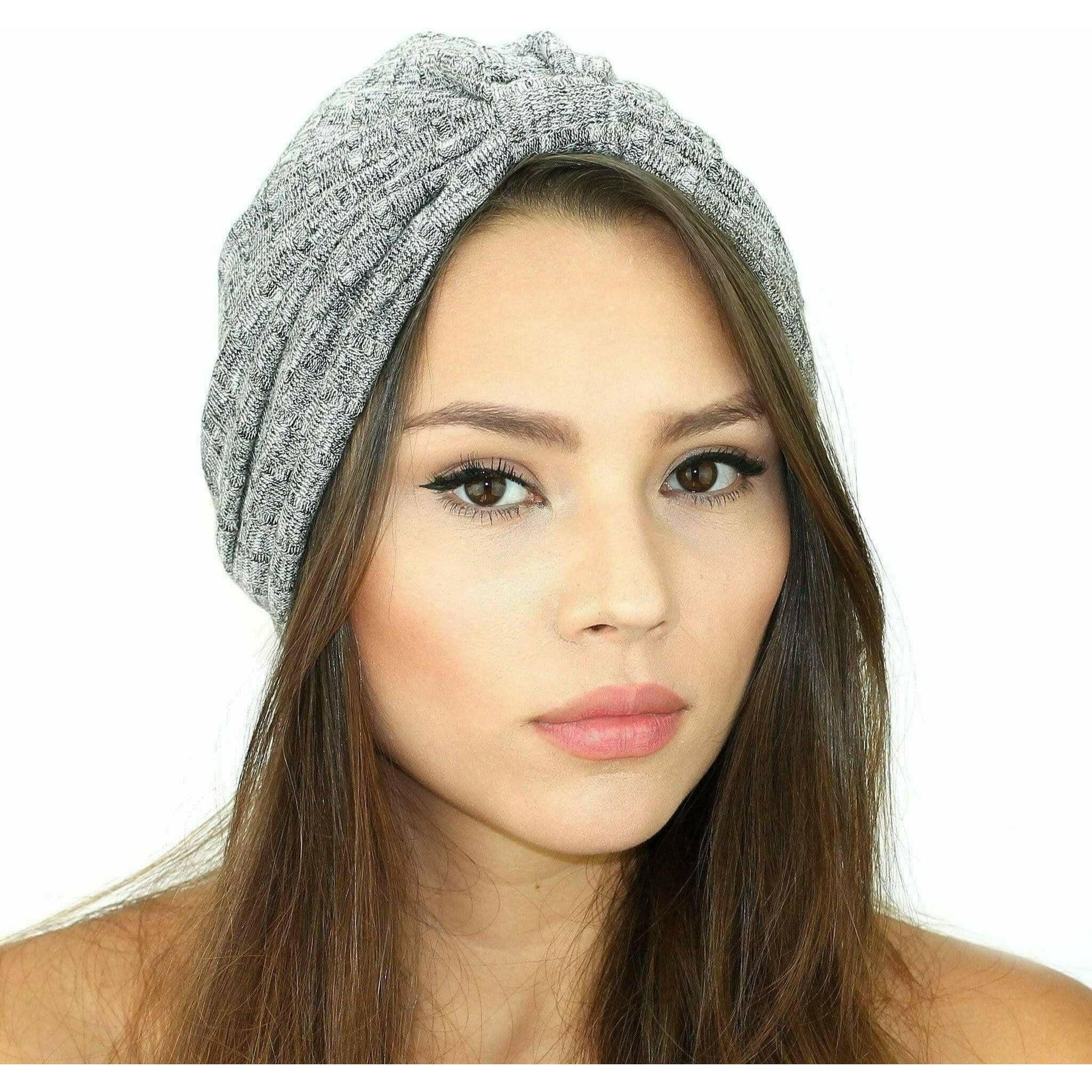 Rib Knit Sweater Turban.