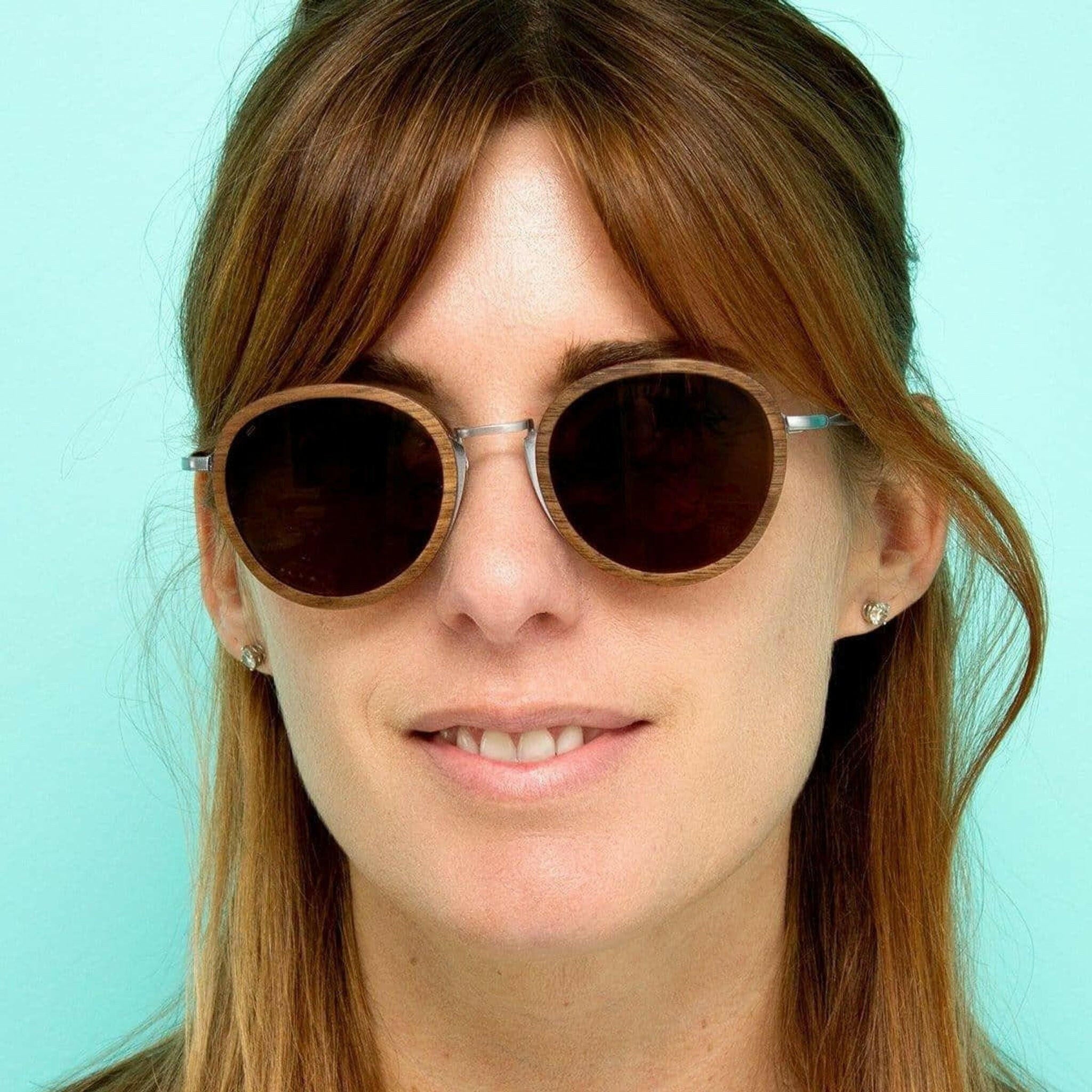 Richey - Featherlight Titanium & Wood Sunglasses.