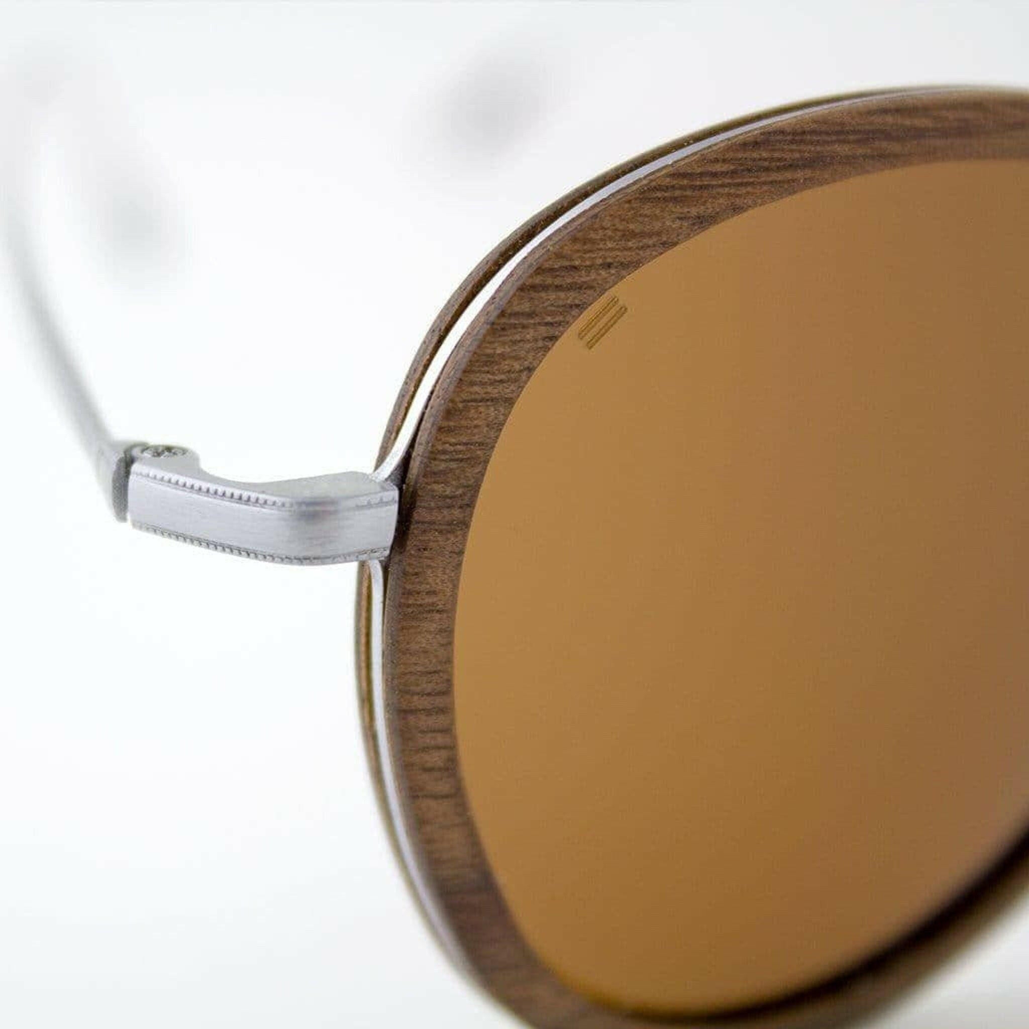 Richey - Featherlight Titanium & Wood Sunglasses.