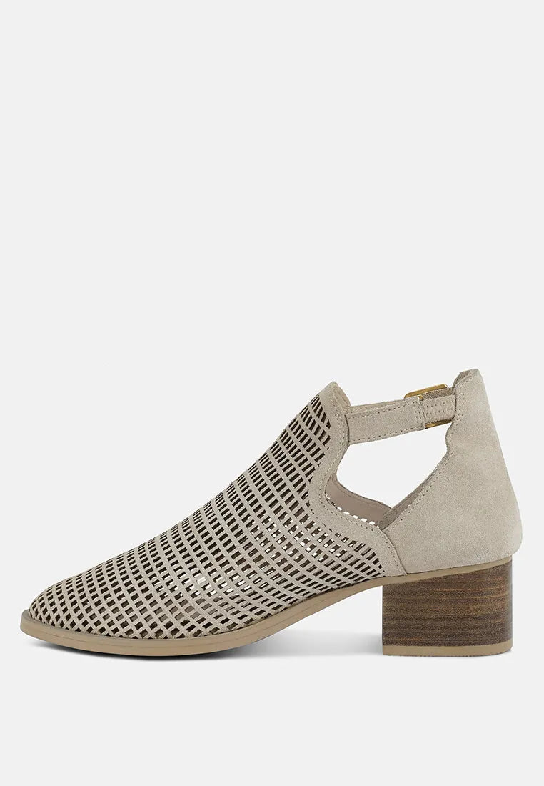 Rosalyn Block Heeled Cut-Out Sandal