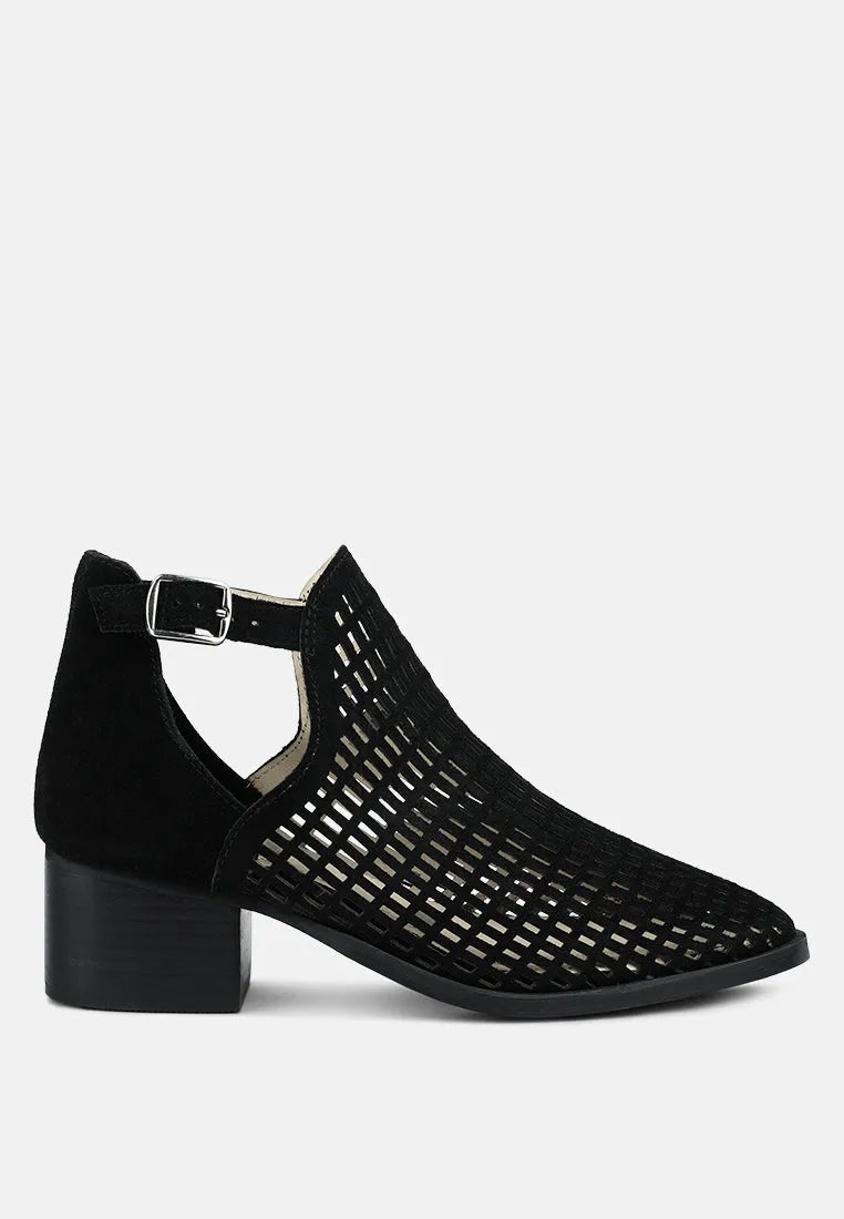 Rosalyn Block Heeled Cut-Out Sandal