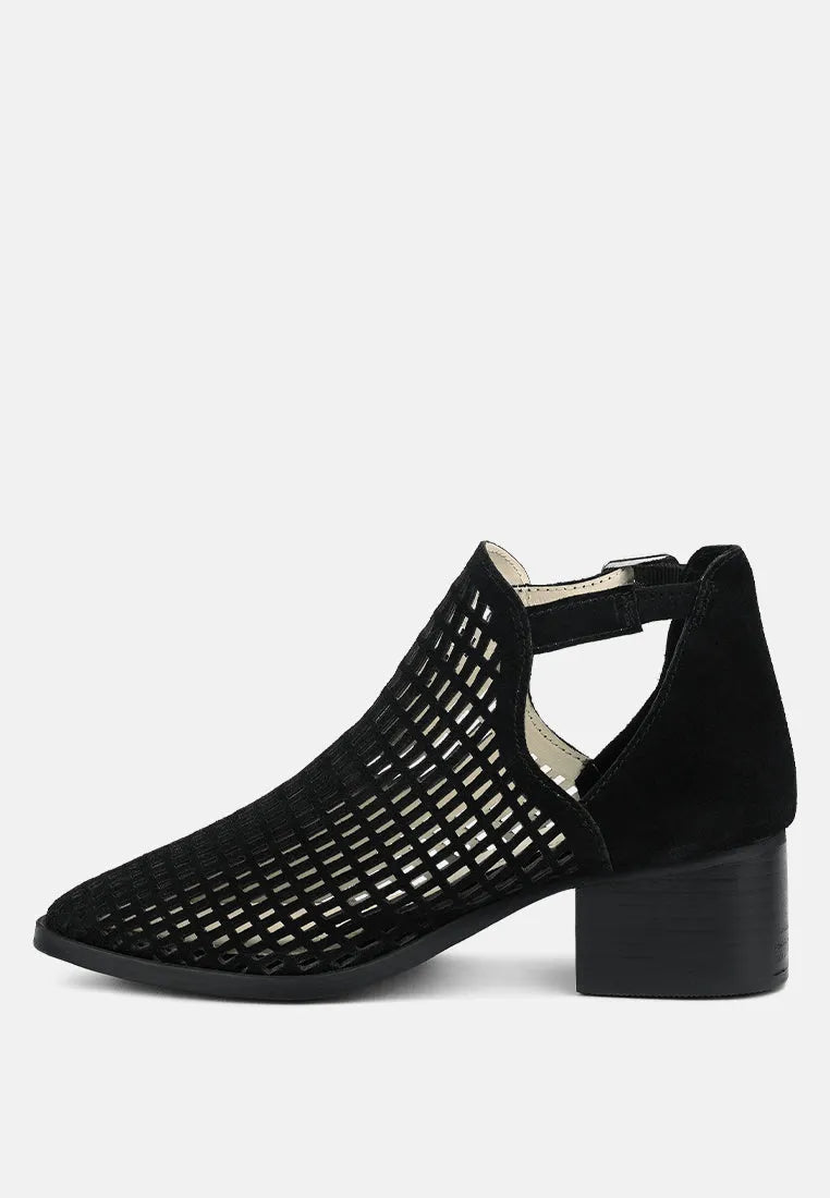 Rosalyn Block Heeled Cut-Out Sandal