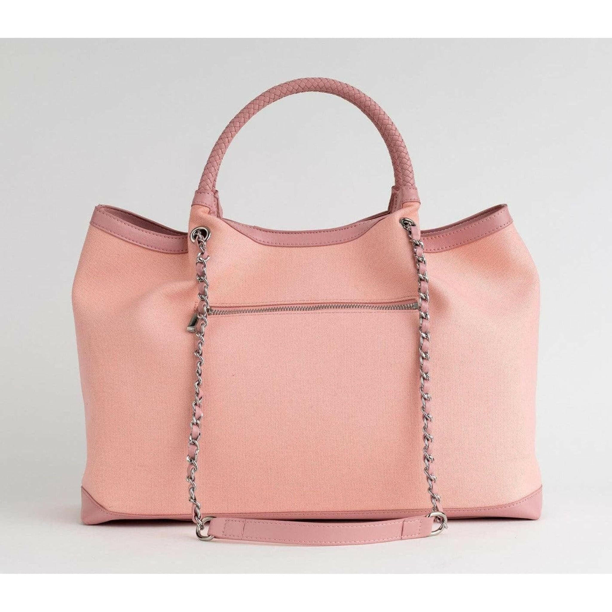 RUTH - Light Pink Vegan Canvas Tote.