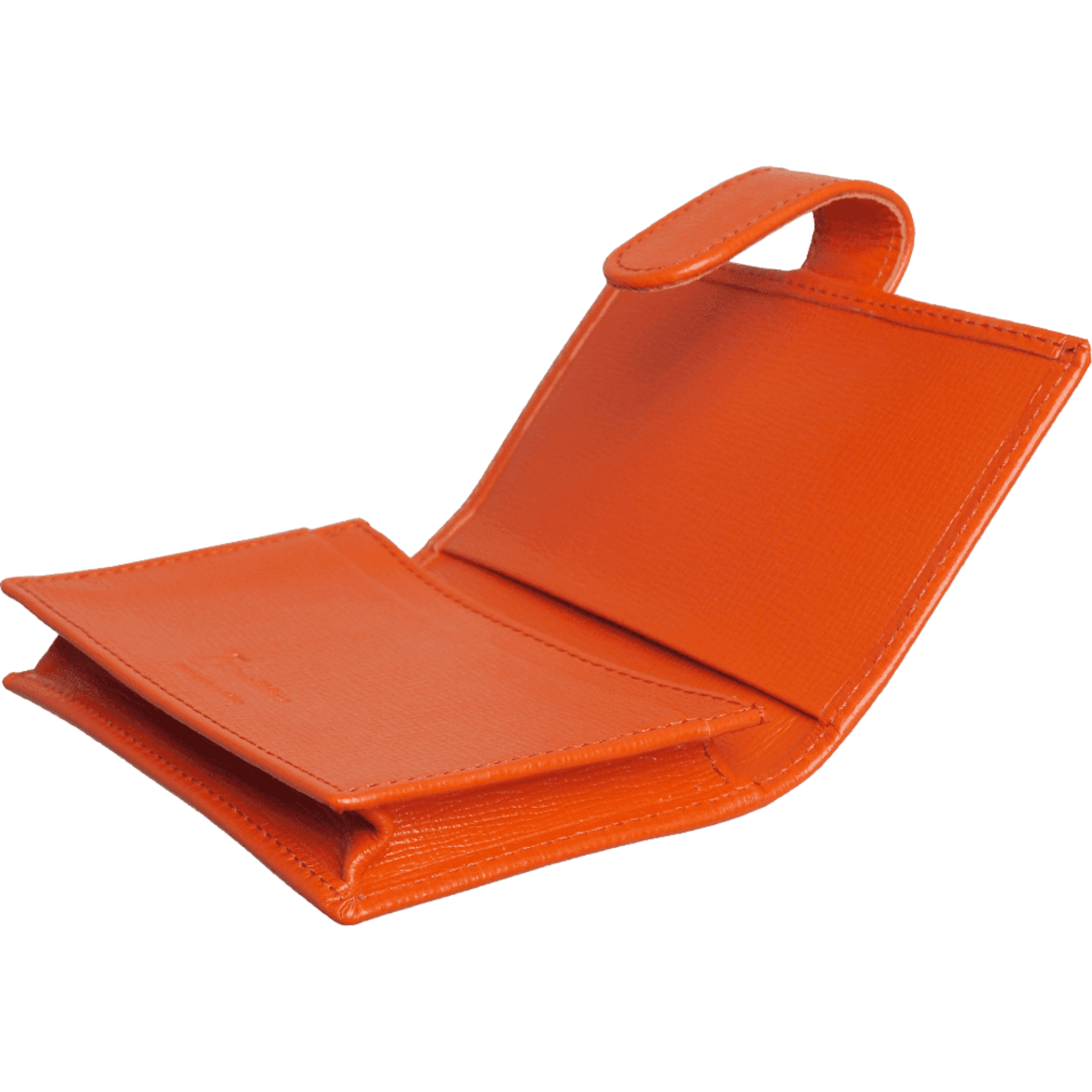 Saffiano Business Card Case Orange.