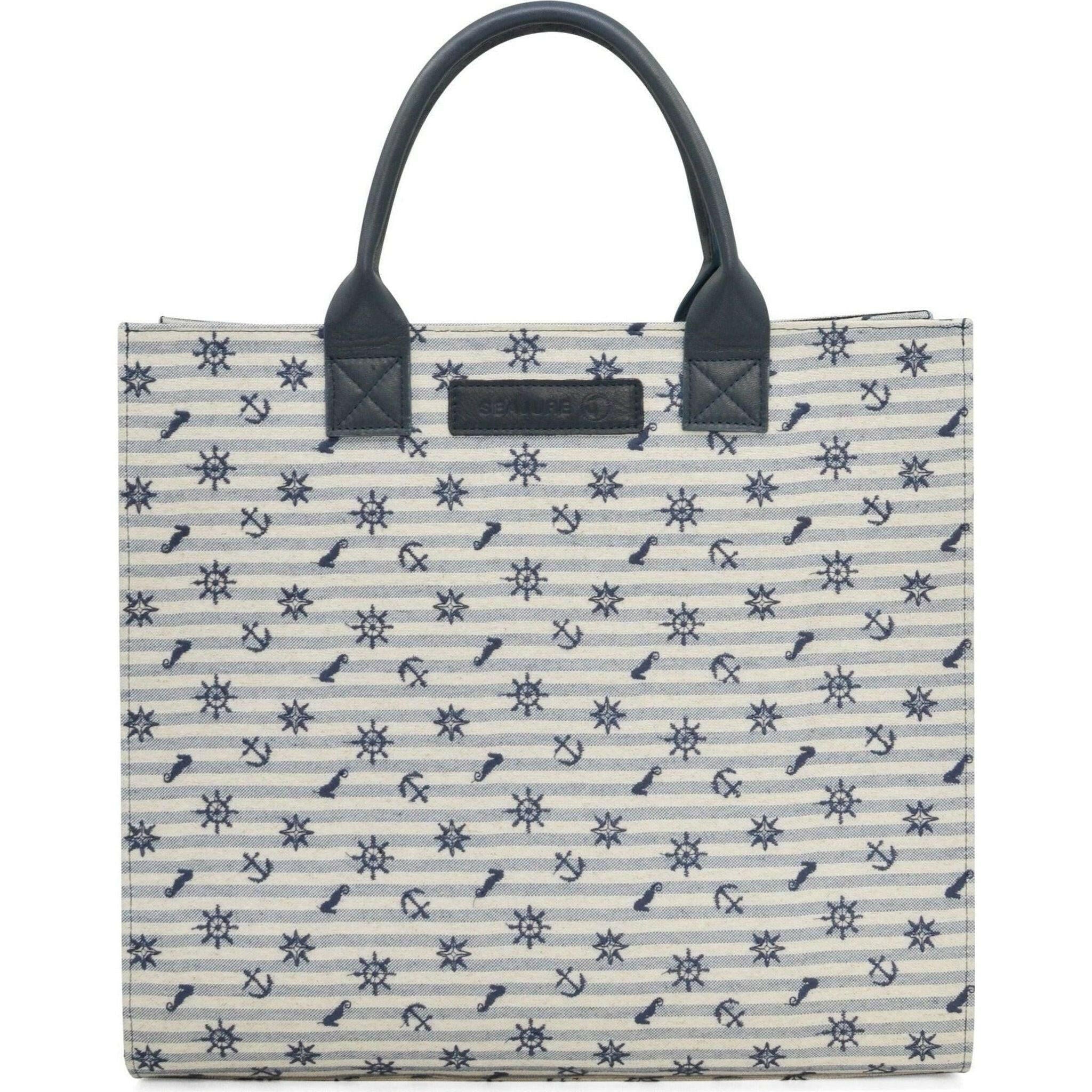 Seajure Atol Tote Bag Embroidered Linen.