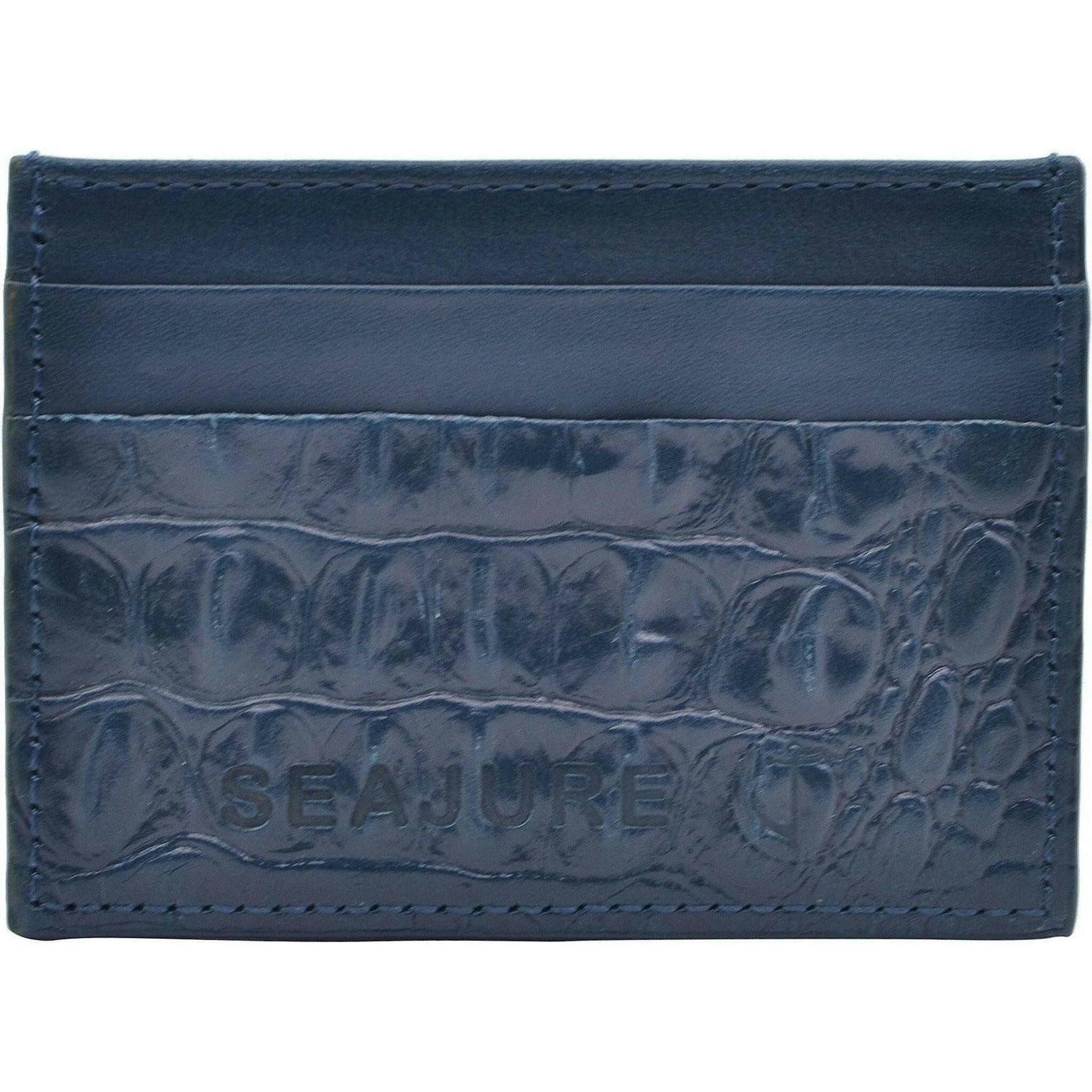 Seajure Embossed Leather Card Holder.