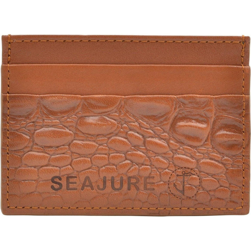 Seajure Embossed Leather Card Holder