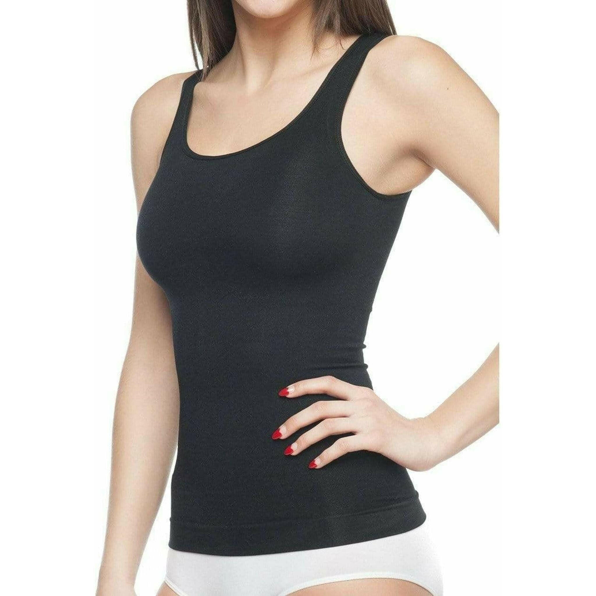 Seamless Shaping Tank Top Black.