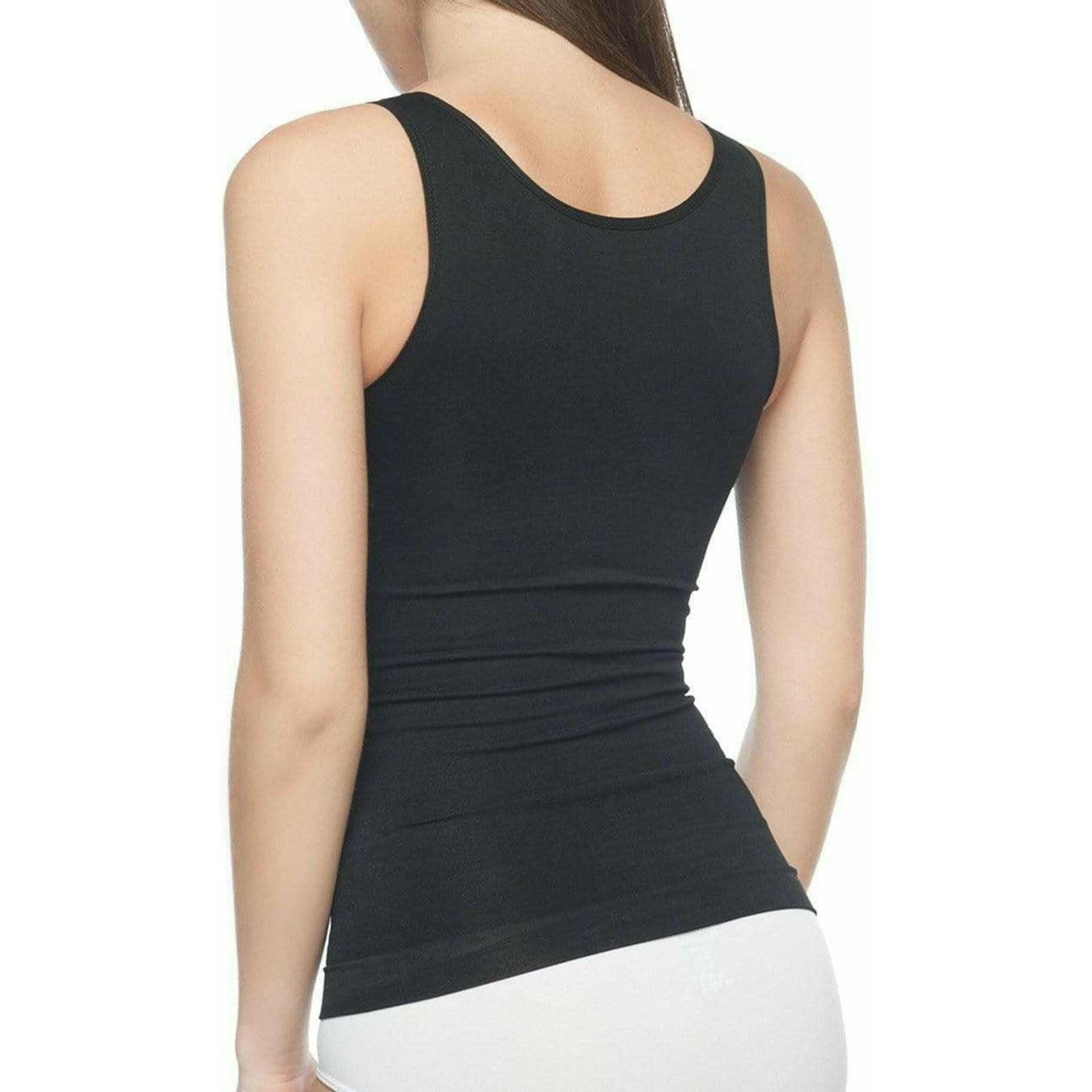 Seamless Shaping Tank Top Black.