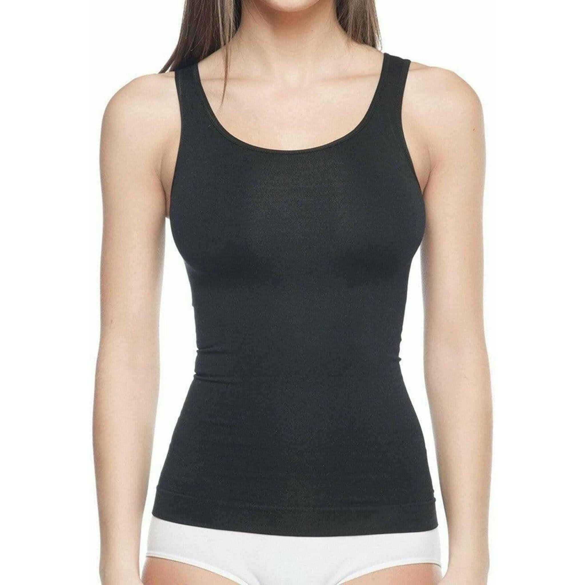 Seamless Shaping Tank Top Black.