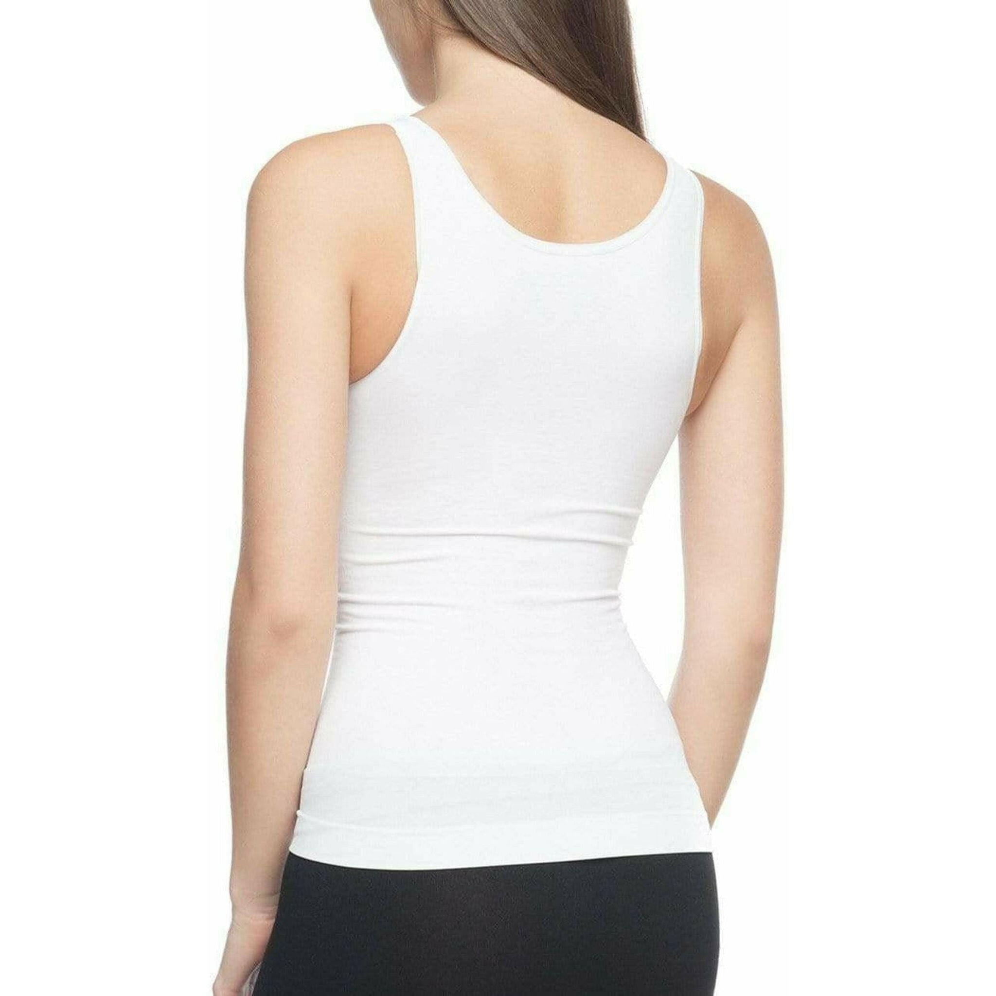 Seamless Shaping Tank Top - White.