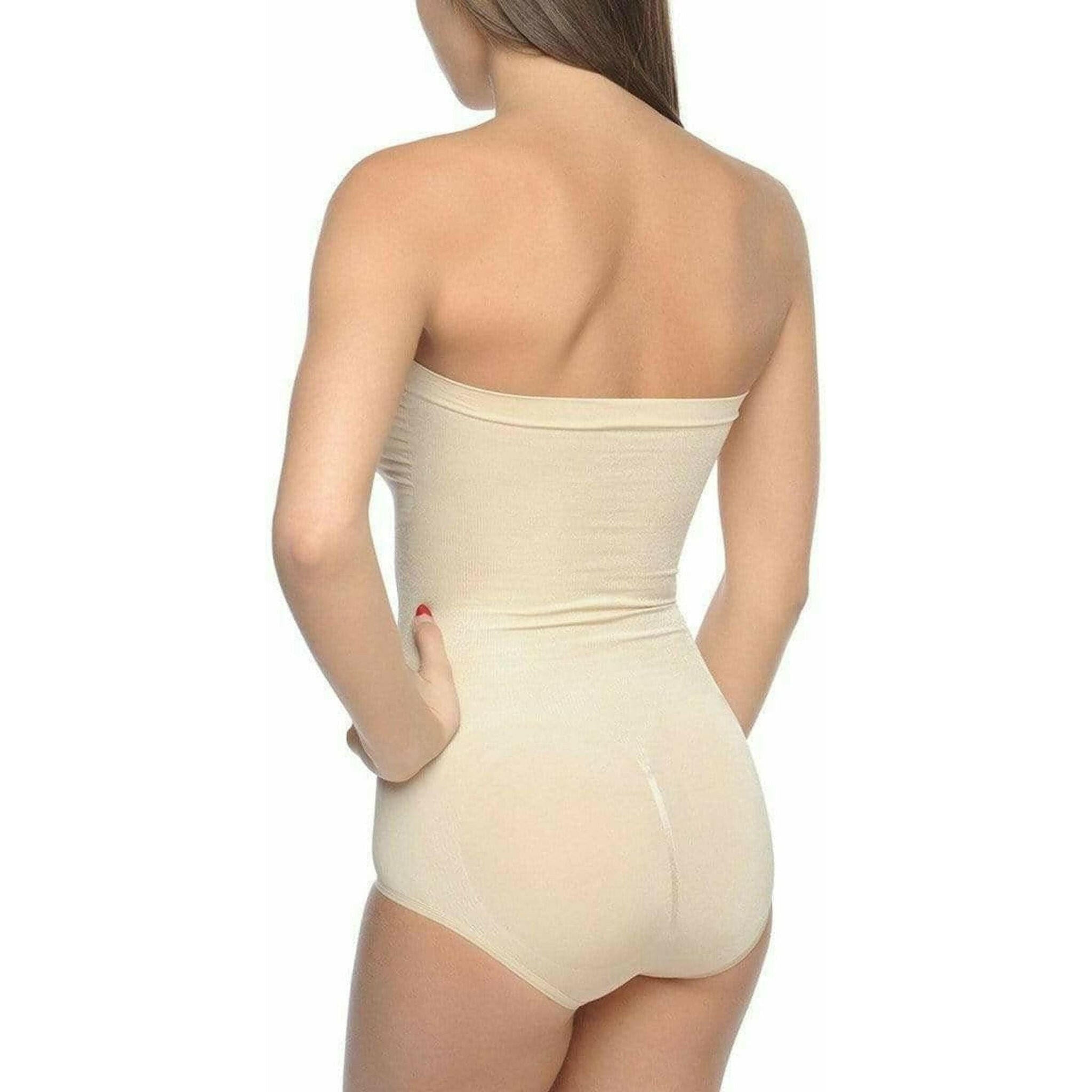 Seamless Strapless Bodysuit Nude.