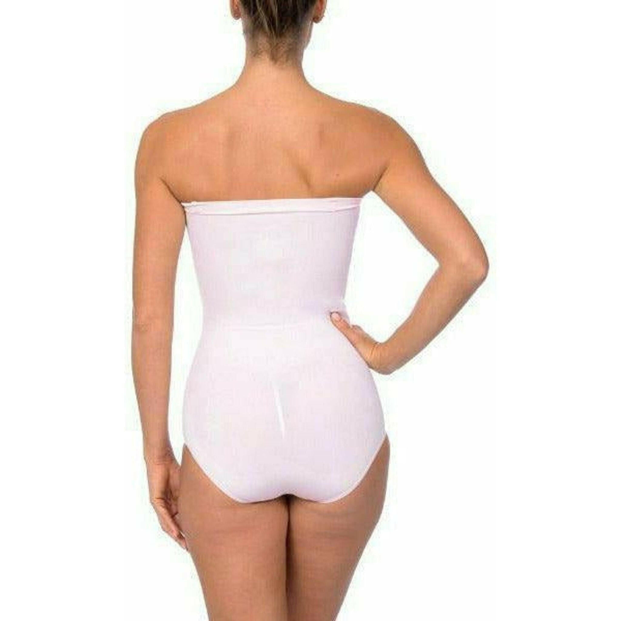 Seamless Strapless Bodysuit Pale Pink.