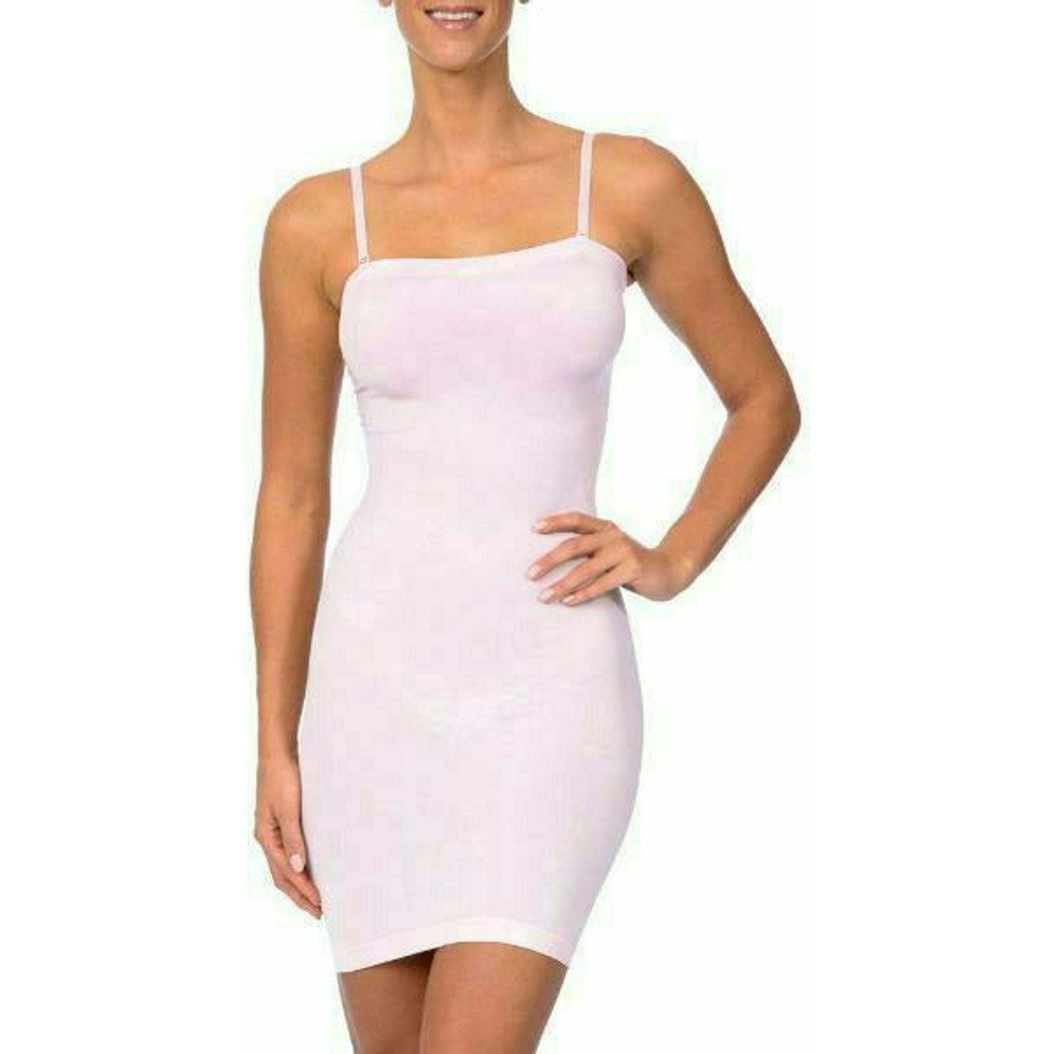 Seamless Strapless Full Body Slip Pale Pink.