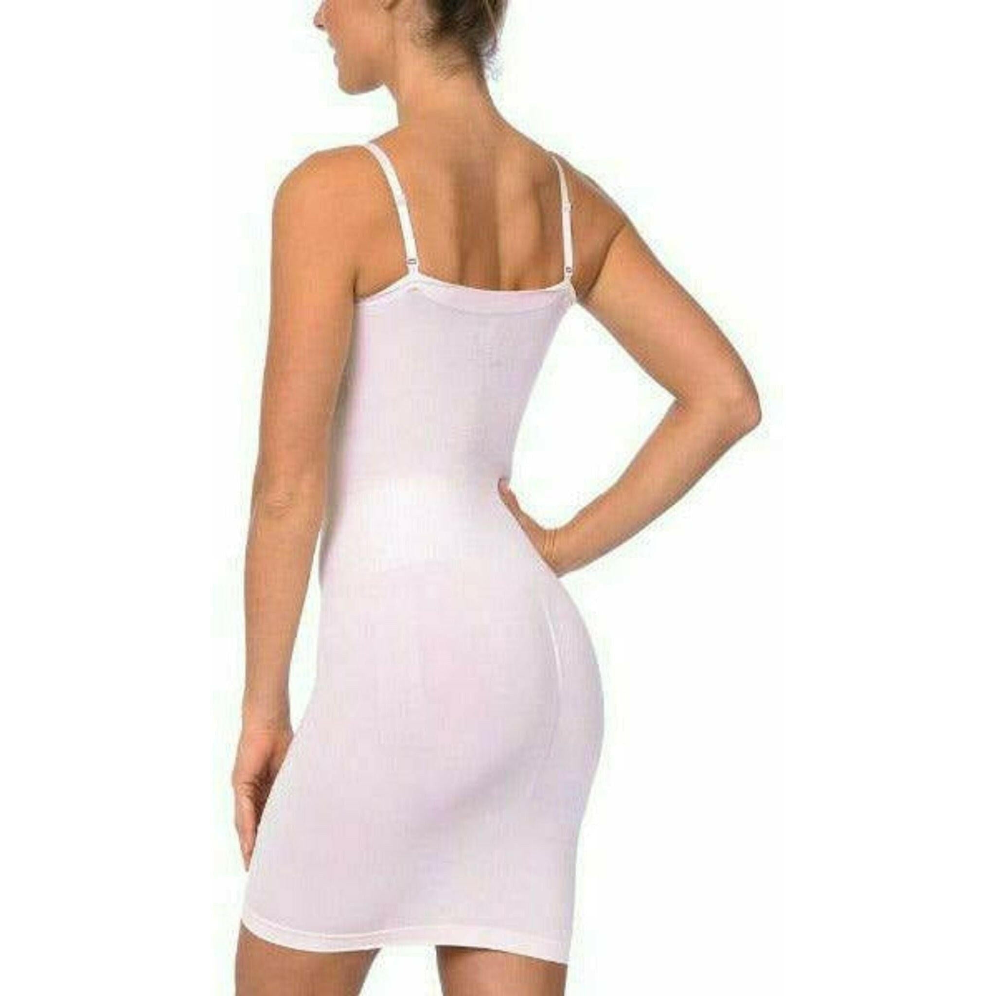 Seamless Strapless Full Body Slip Pale Pink.