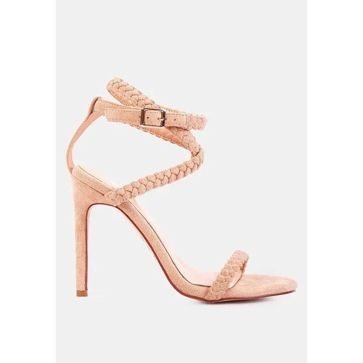 Sherri High Heeled Faux Suede Sandals.