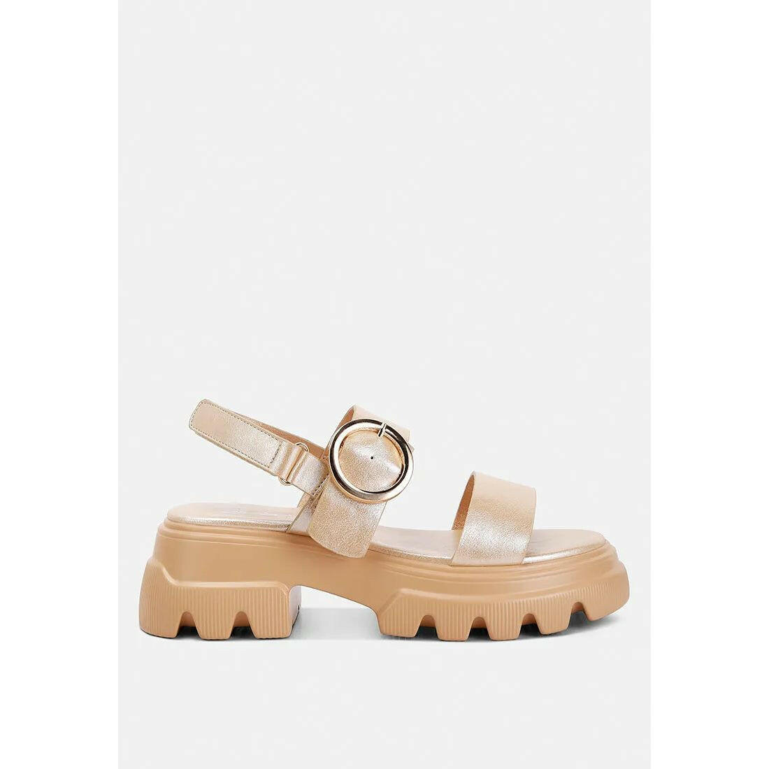 Silas Metallic Chunky Sandals.