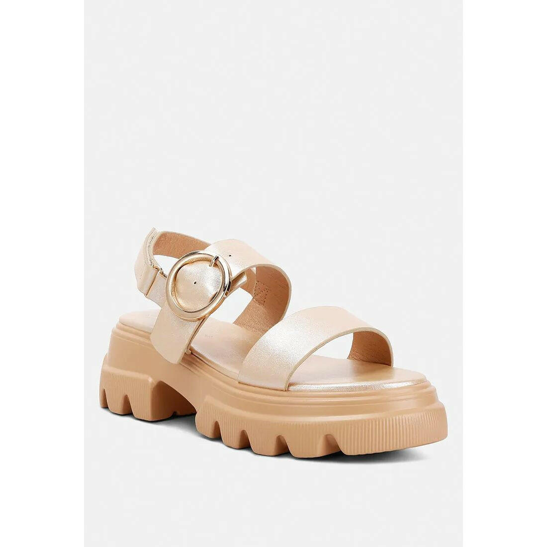 Silas Metallic Chunky Sandals.