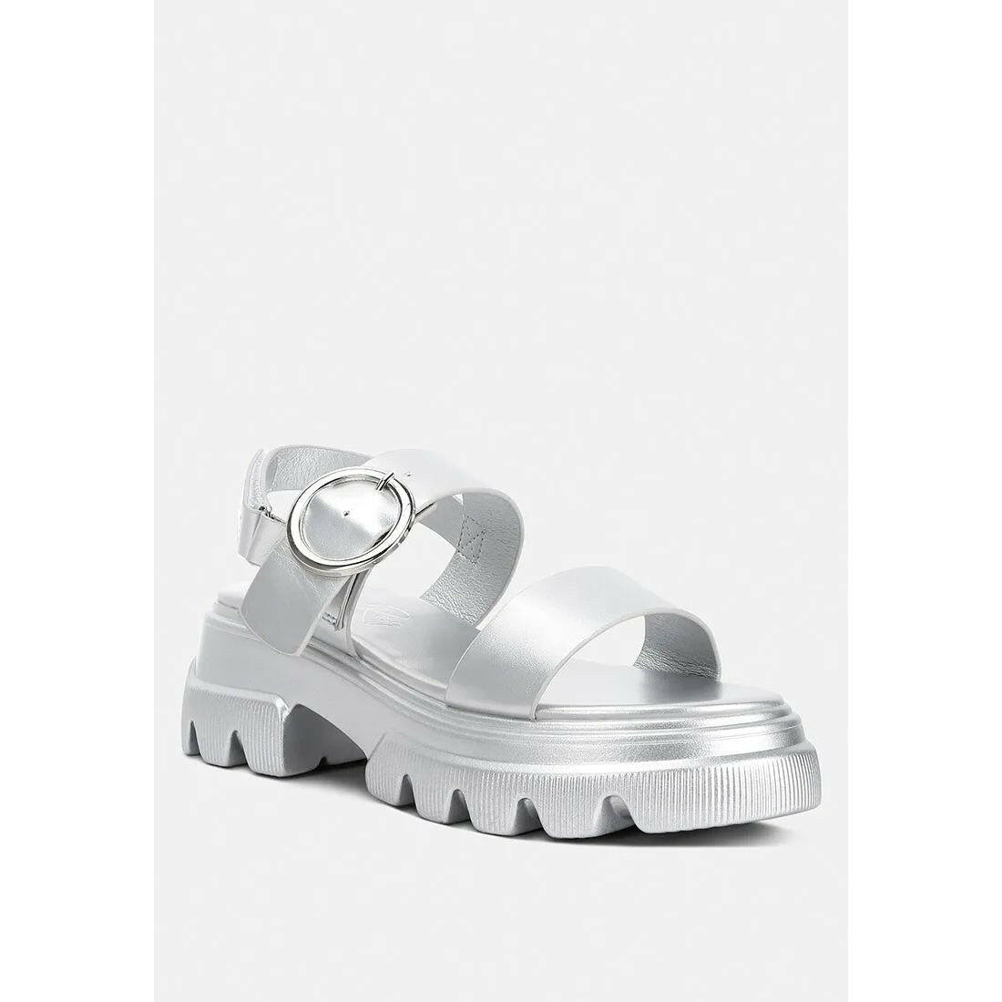 Silas Metallic Chunky Sandals.