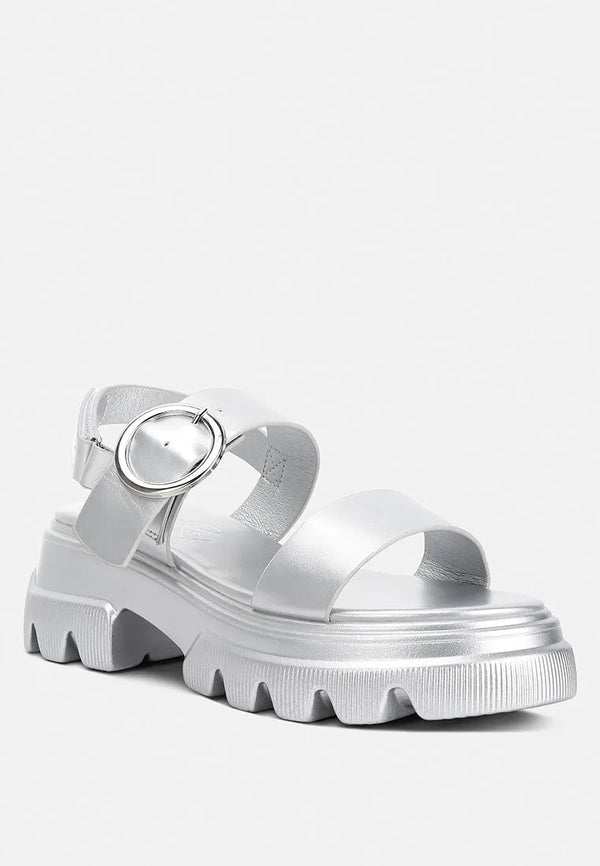 Silas Metallic Chunky Sandals