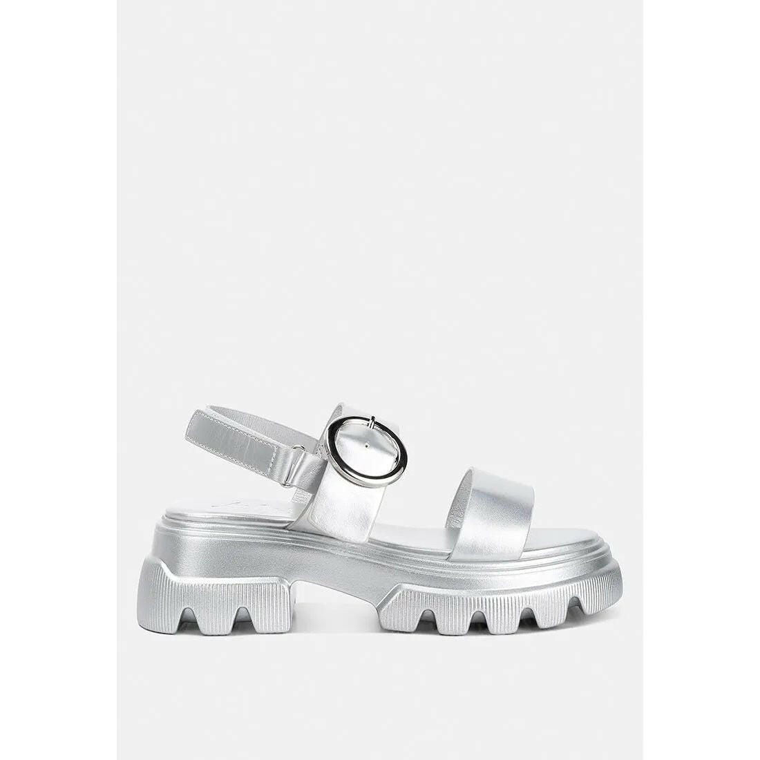 Silas Metallic Chunky Sandals.