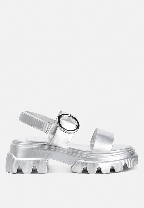 Silas Metallic Chunky Sandals