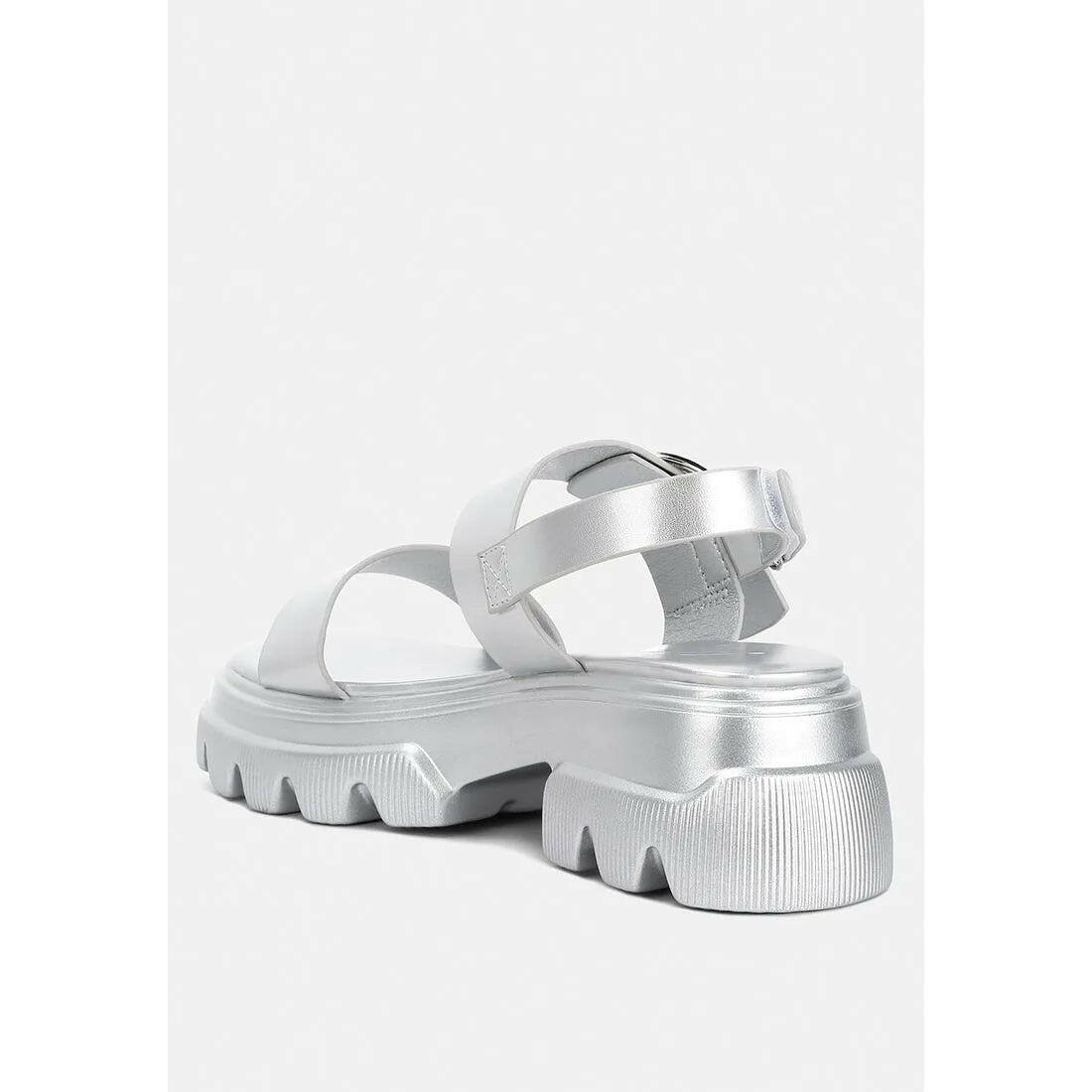 Silas Metallic Chunky Sandals.